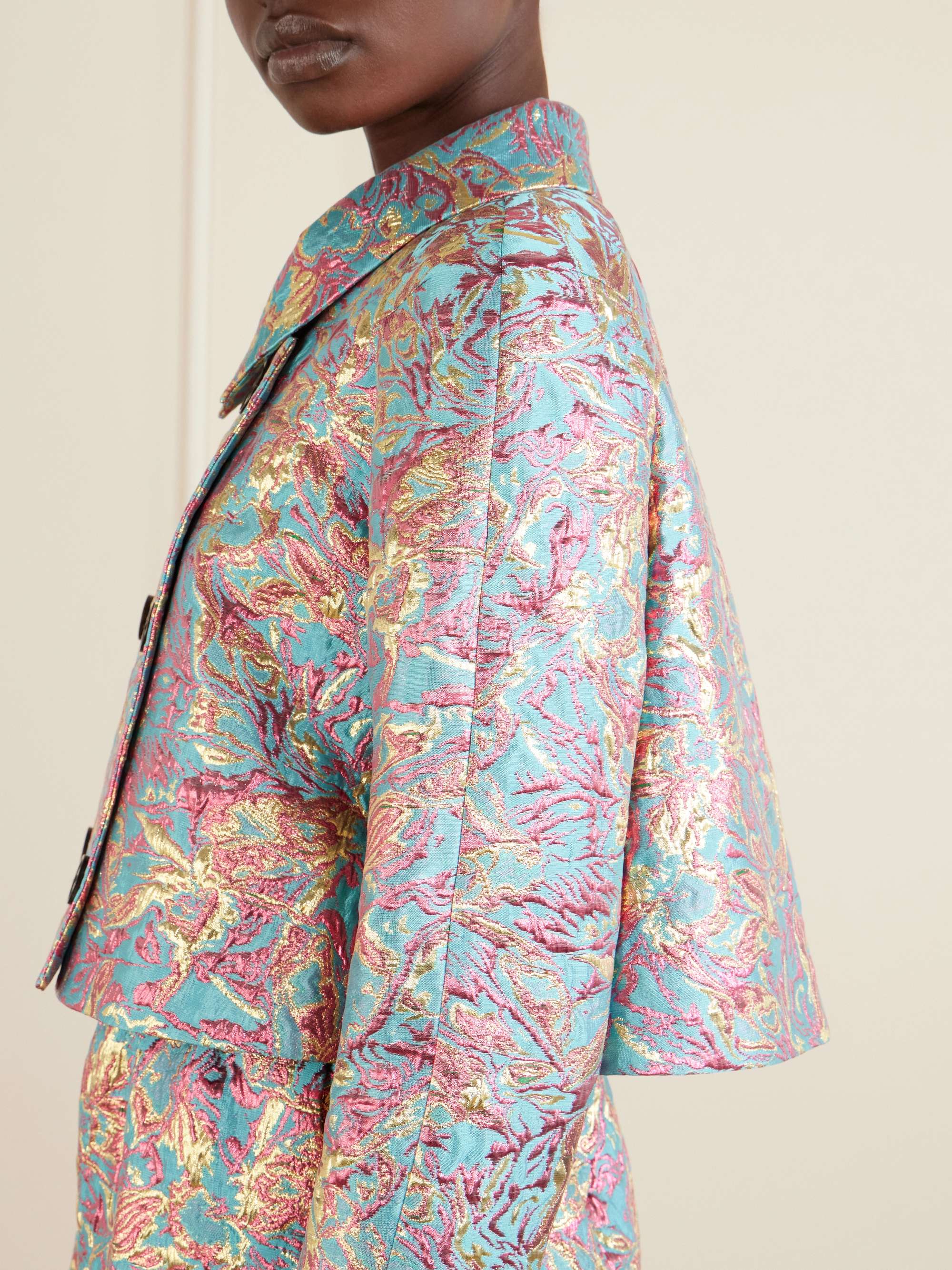 Dries Van Noten 花柄ブルゾン XS DRIES VAN NOTEN Floral-print fleece jacket | NET-A-PORTER