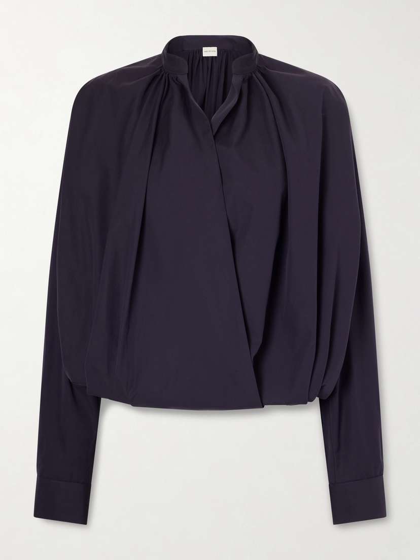 Dries Van Noten Cotton-poplin Wrap Shirt