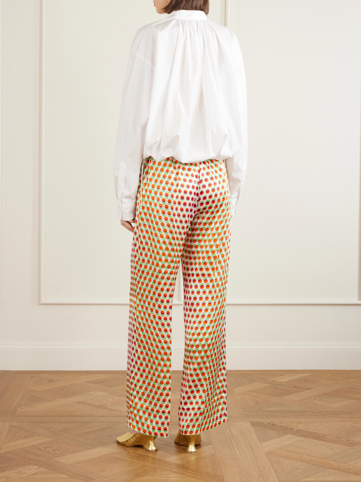 Cotton-Poplin Wrap Shirt