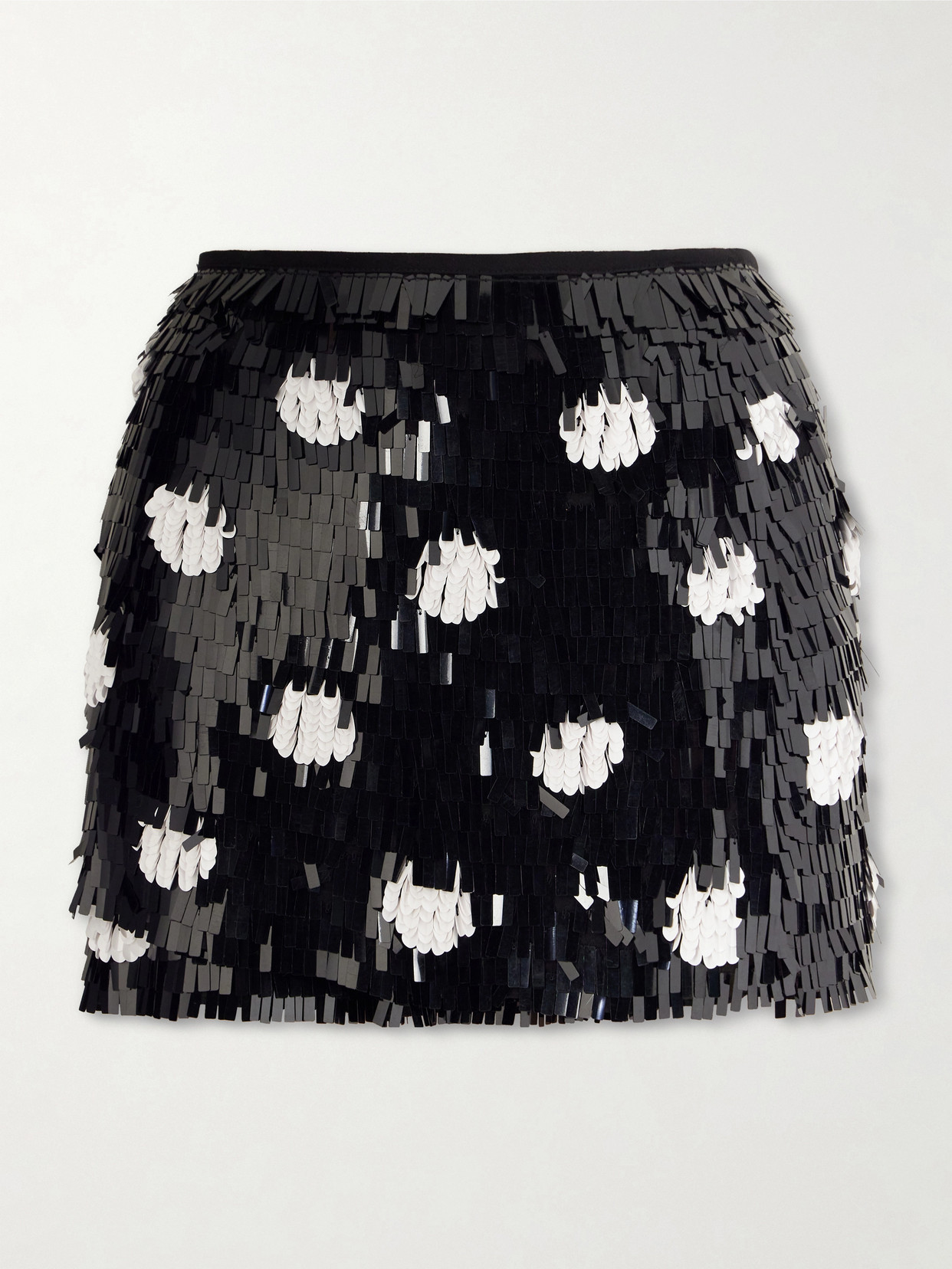 Dries Van Noten Sequined Mini Skirt In Black