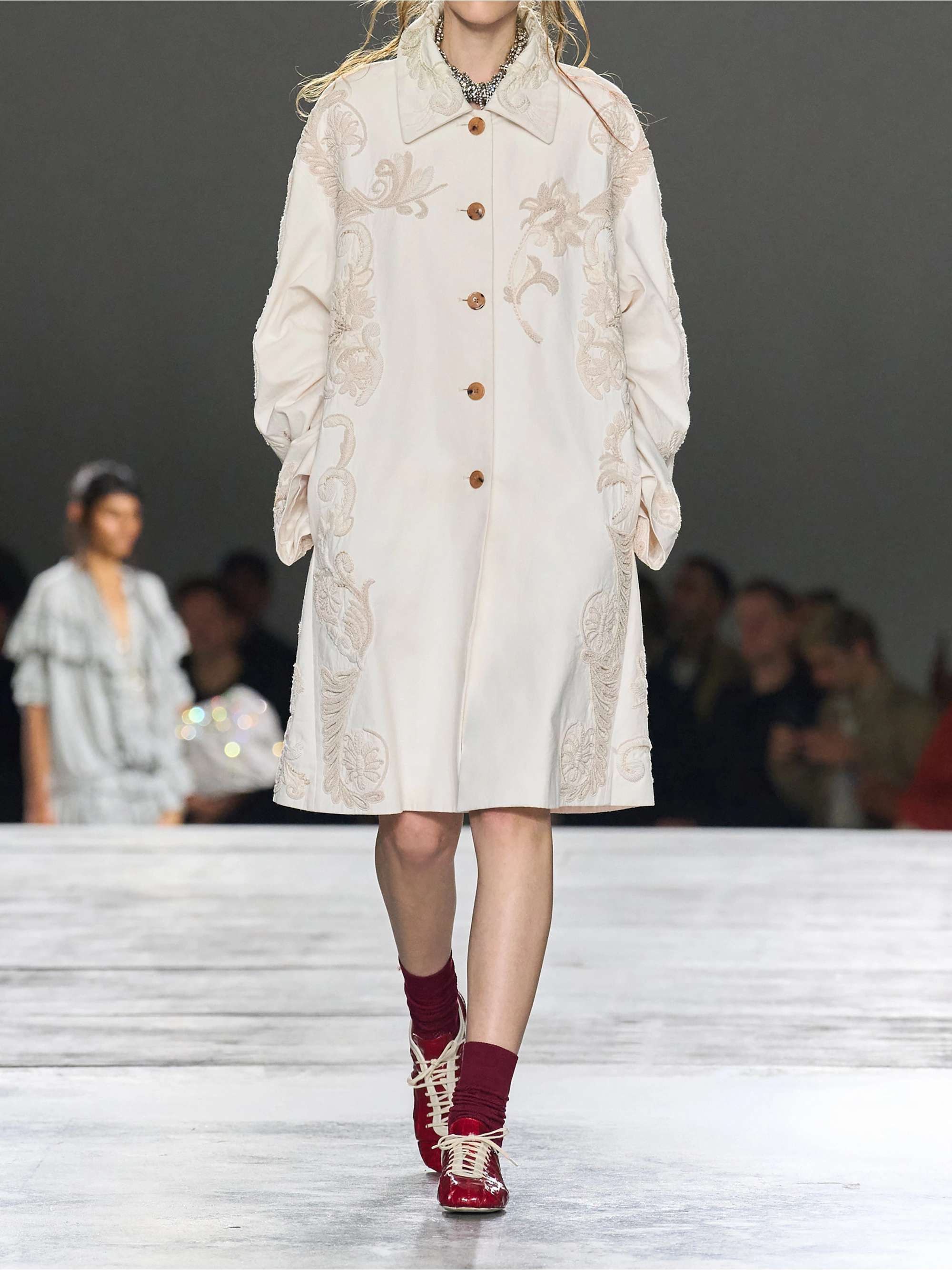 DRIES VAN NOTEN Embroidered cotton-canvas coat | NET-A-PORTER