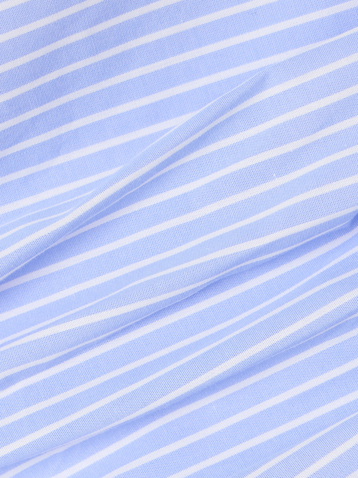 Emerson Strapless Ruched Pinstriped Cotton-Poplin Bustier Top