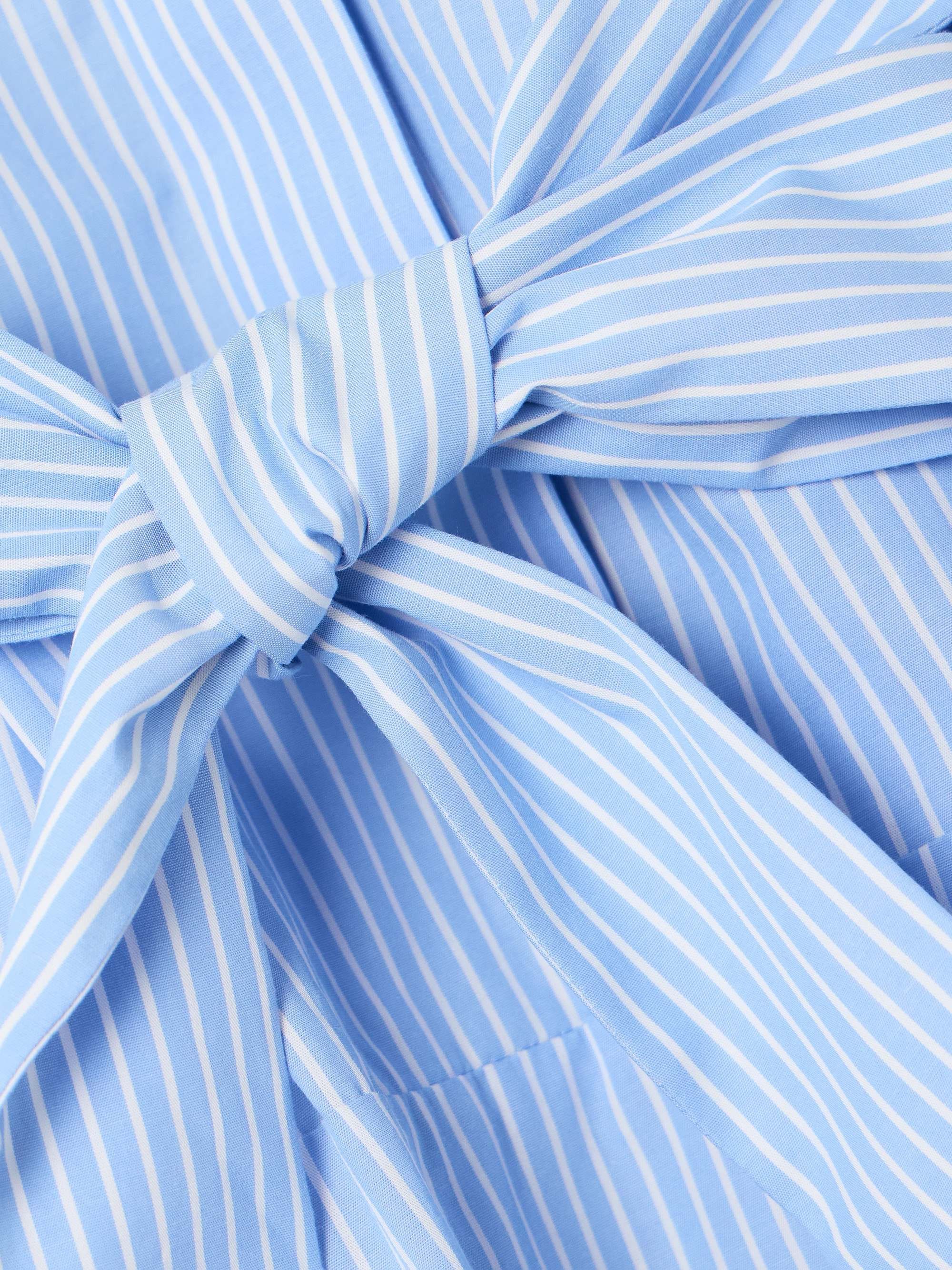 SIMKHAI Truman belted striped cotton midi shirt dress