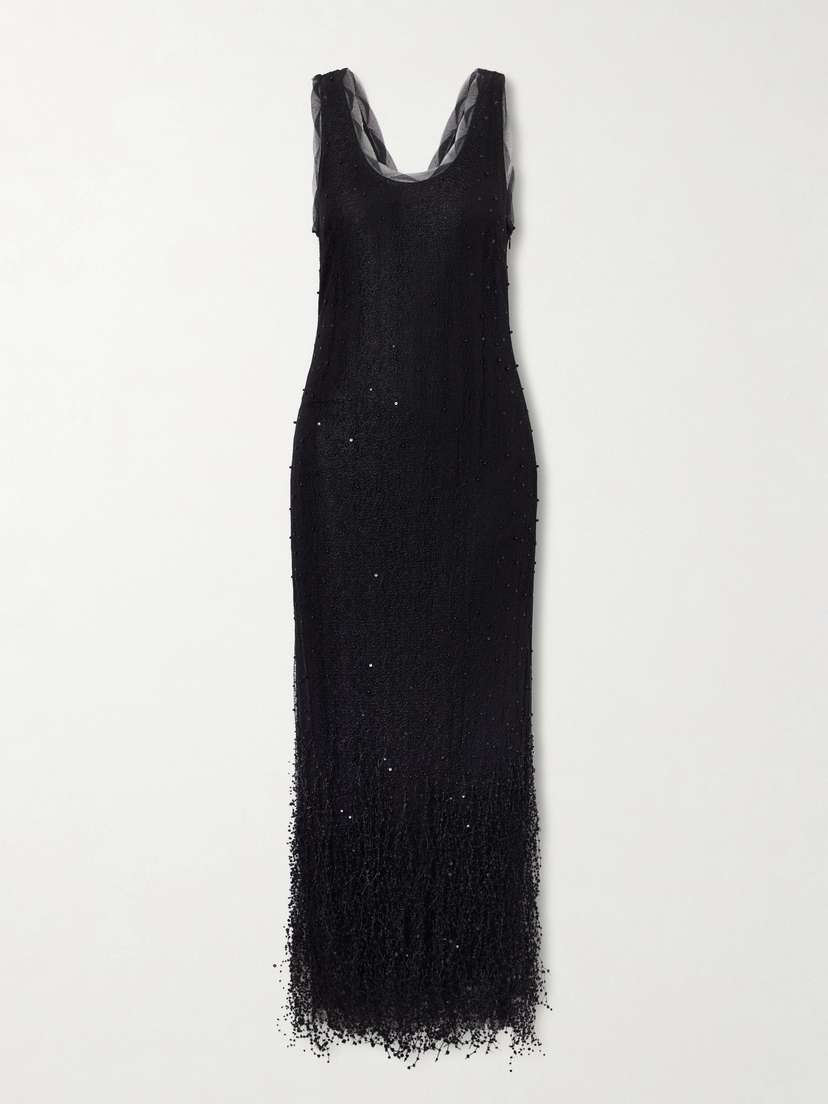 Simkhai Irisa Embellished Lace Midi Dress