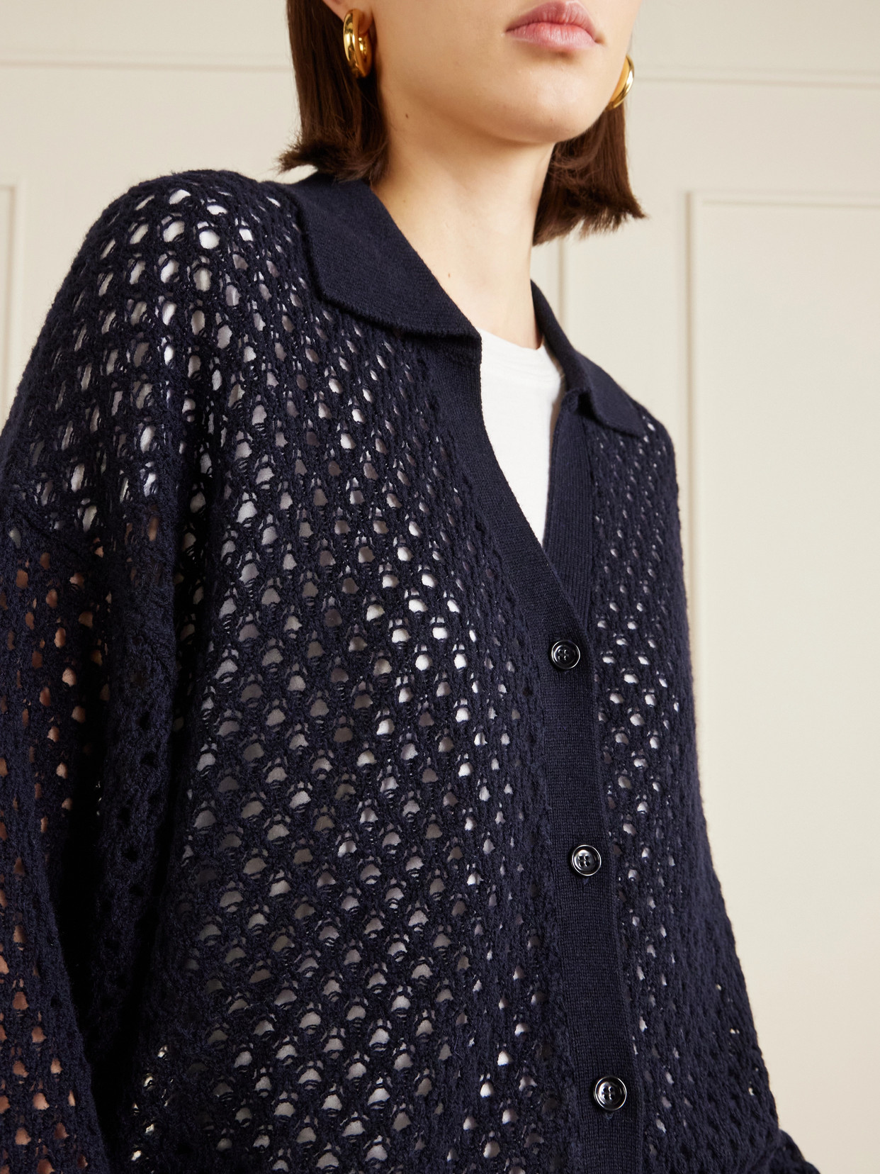 Open-Knit Wool And Cashmere-Blend Overshirt