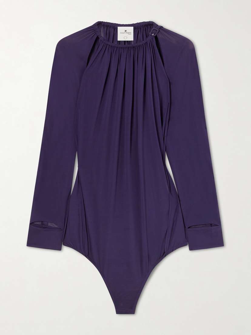 Courreges Cut-out Jersey Bodysuit