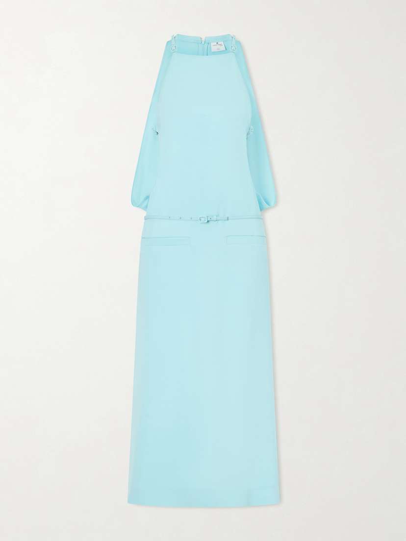 Courreges Cut-out Belted Jersey Dress