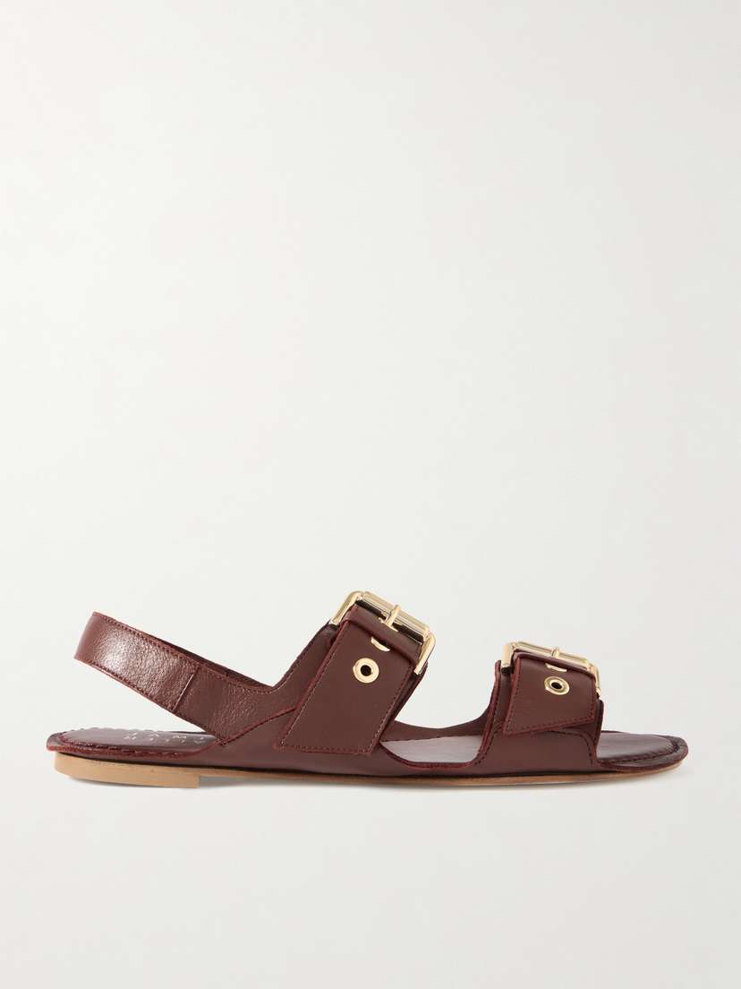 Jamie Haller The Double Buckle Leather Sandals