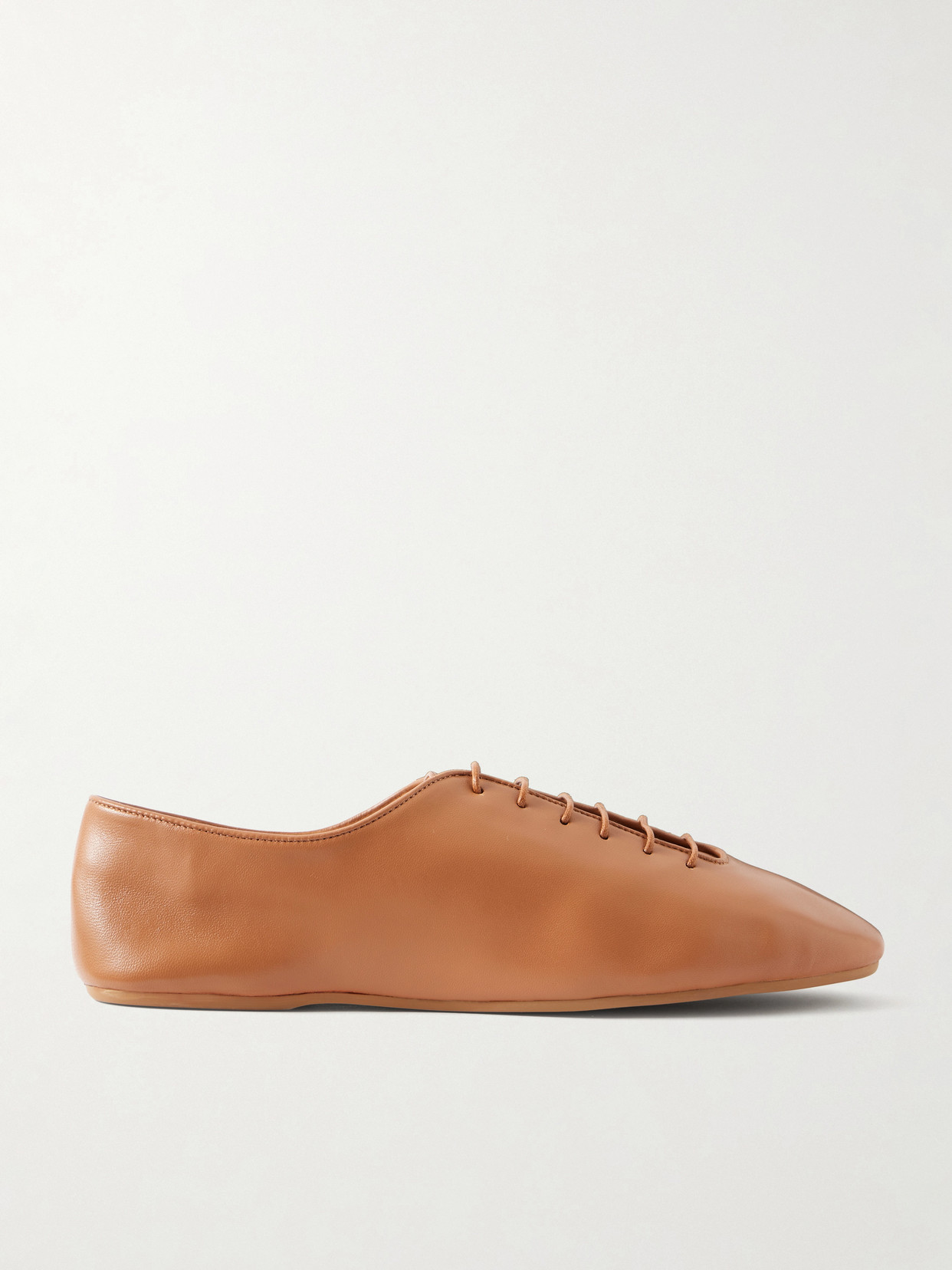 Jamie Haller The Jazz Slipper Leather Brogues In Brown