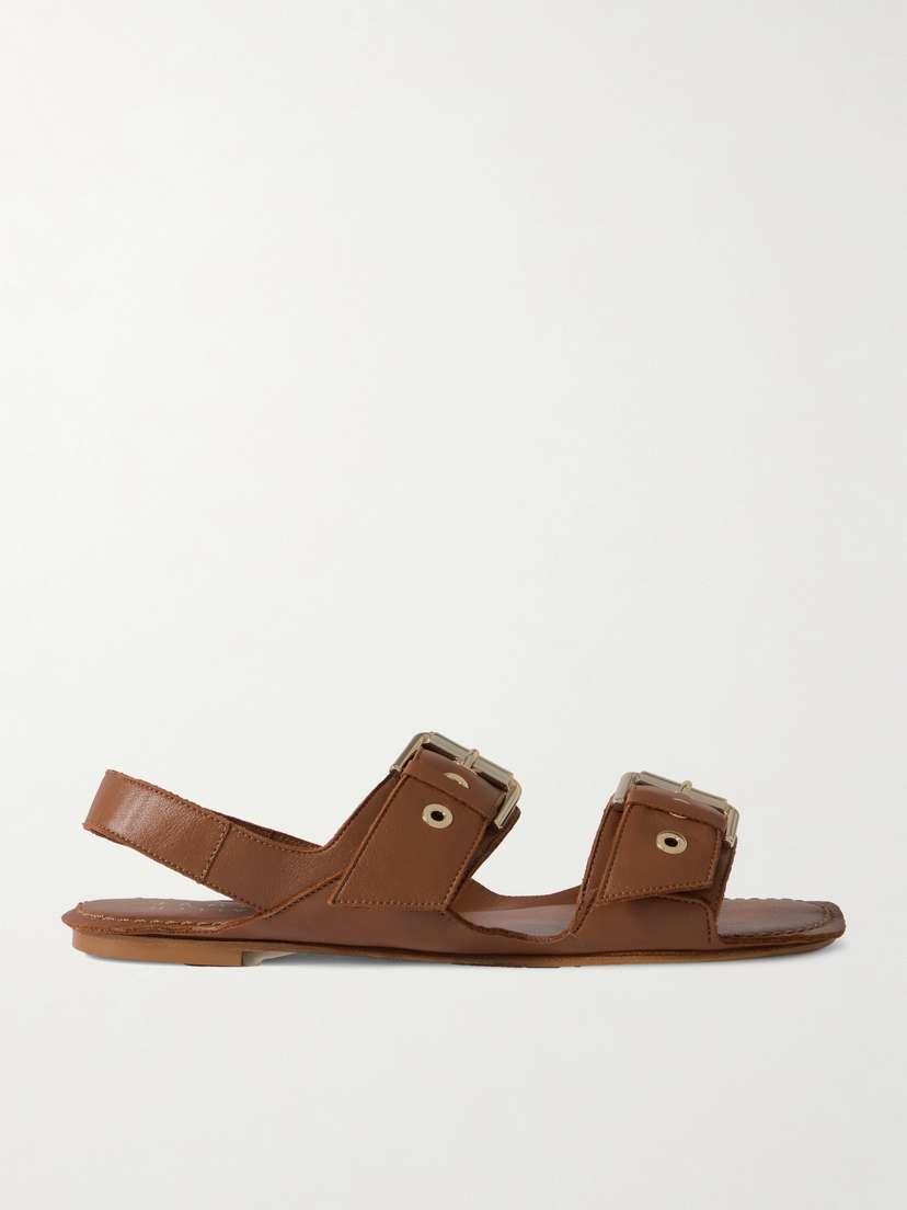 Jamie Haller The Double Buckle Leather Sandals