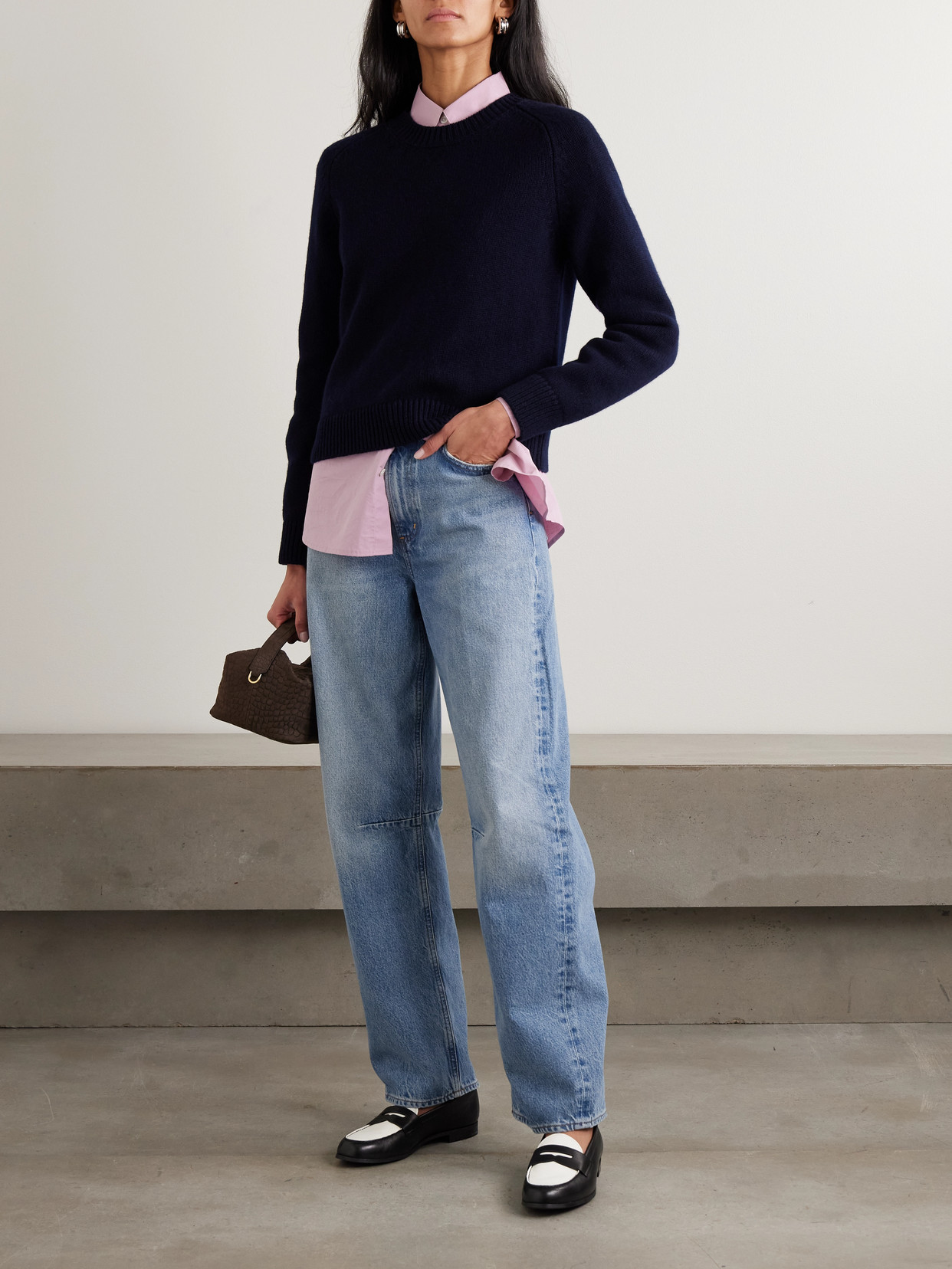 Citizen Of Humanity Miro Long Mid-rise Barrel-leg Jeans In Blue