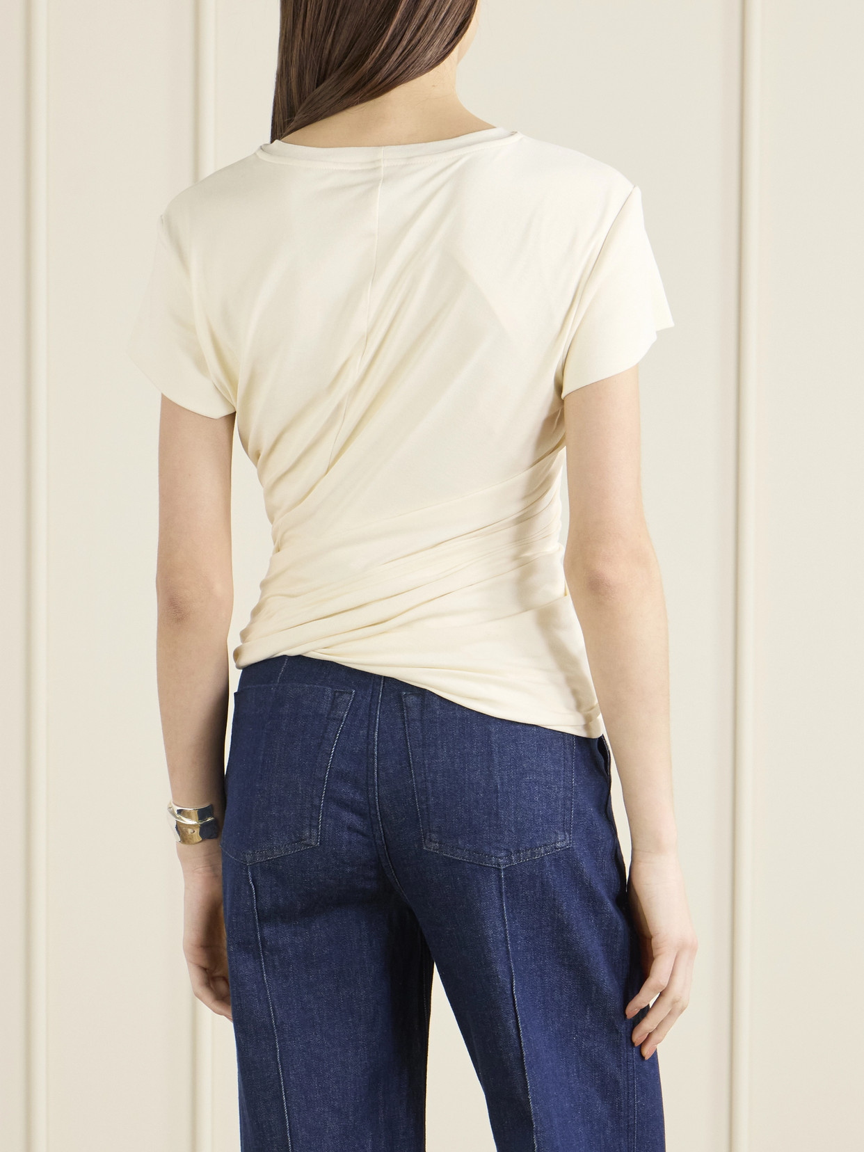 Gathered Jersey T-Shirt