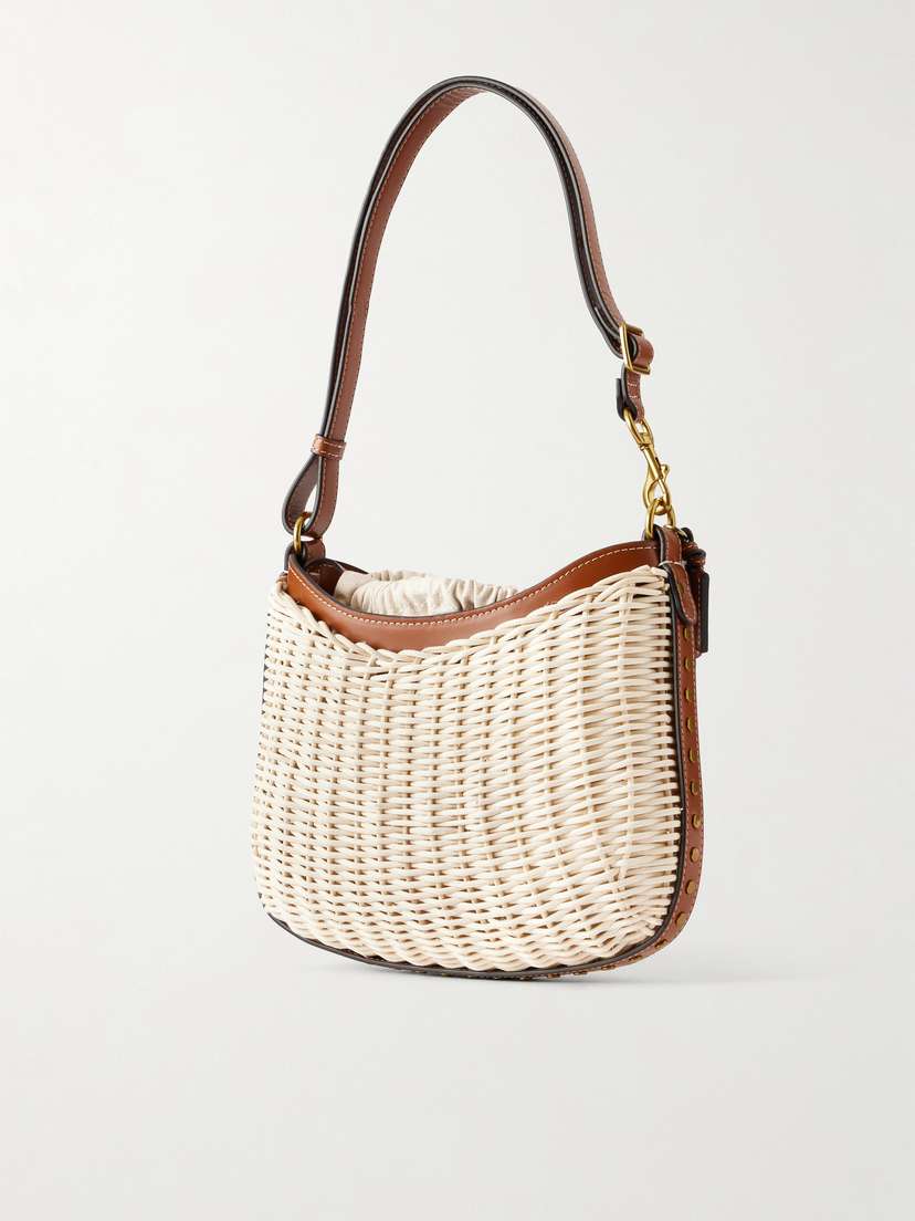 Isabel Marant Oskan Wicker Leather-trimmed Wicker Shoulder Bag | Thumbnail 4 Isabel Marant Oskan Wicker Leather-trimmed Wicker Shoulder Bag | Thumbnail 4