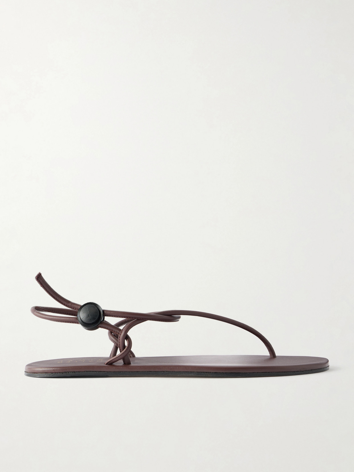 Jamie Haller The String Theory Leather Thong Sandals In Brown