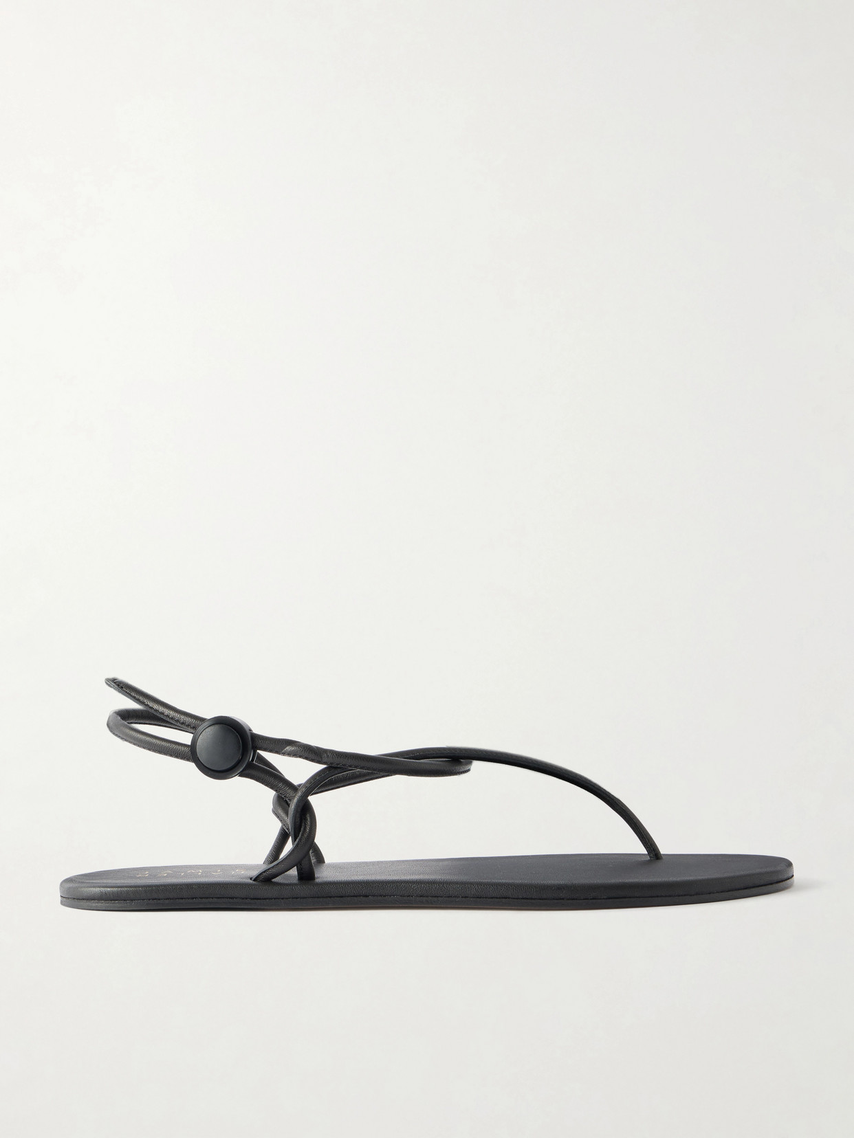 Jamie Haller The String Theory Leather Thong Sandals In Black