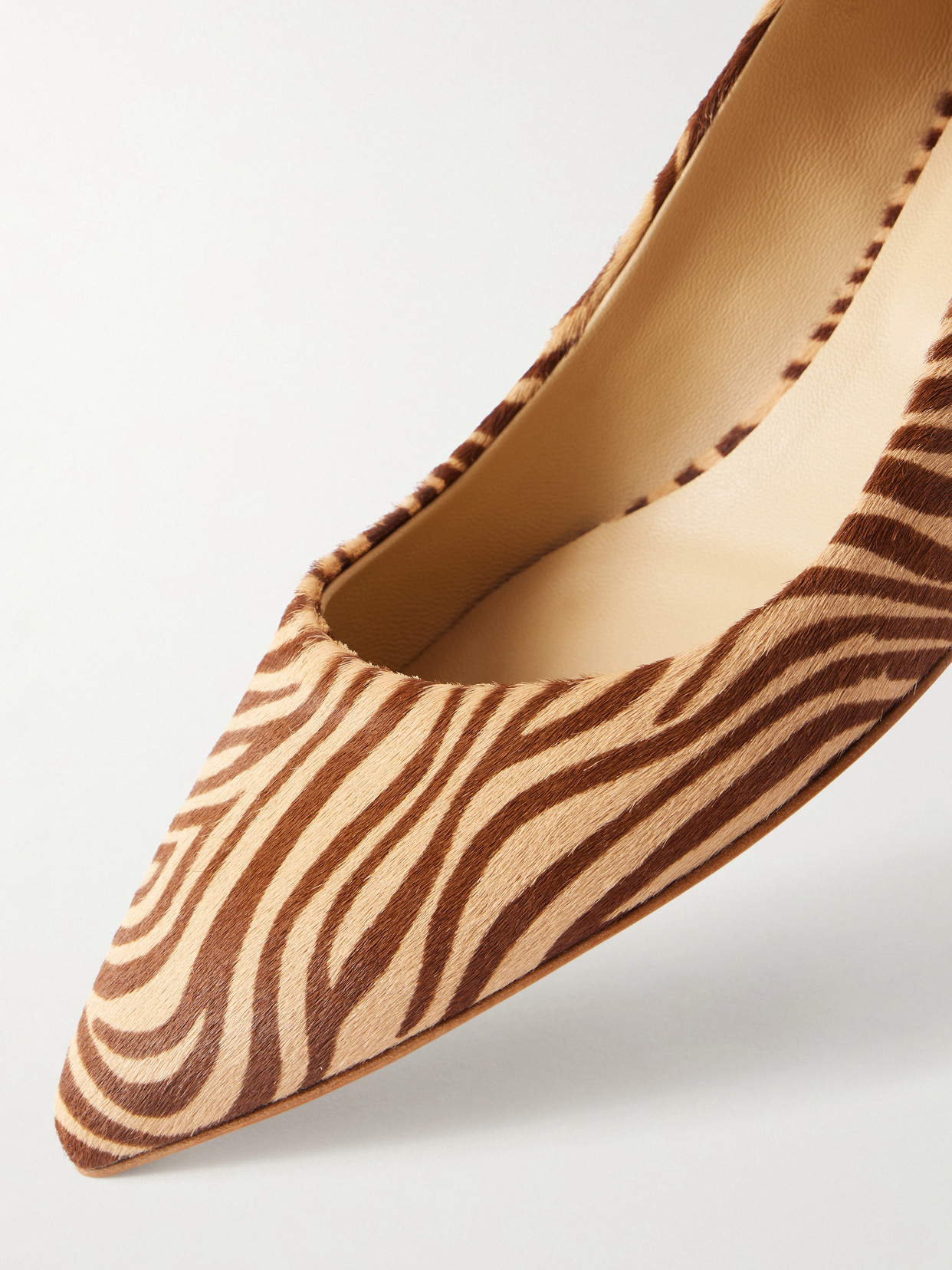 The Kitty Zebra-Print Pumps