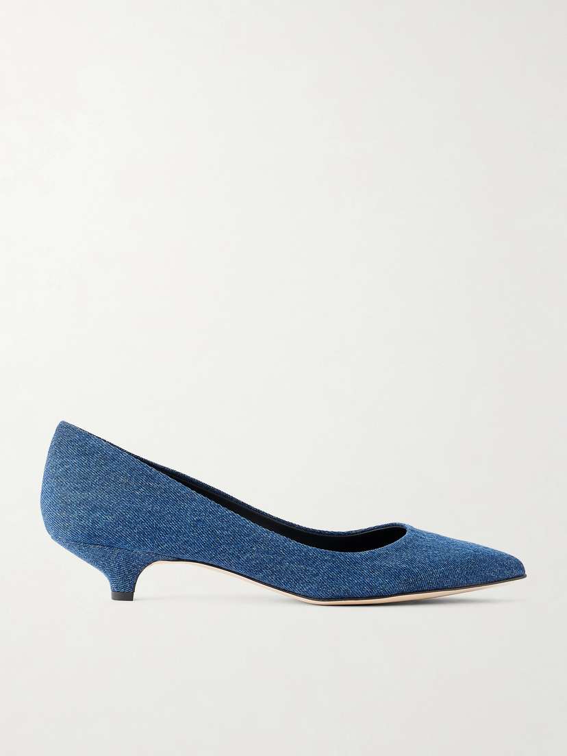 Jamie Haller The Kitty Denim Pumps