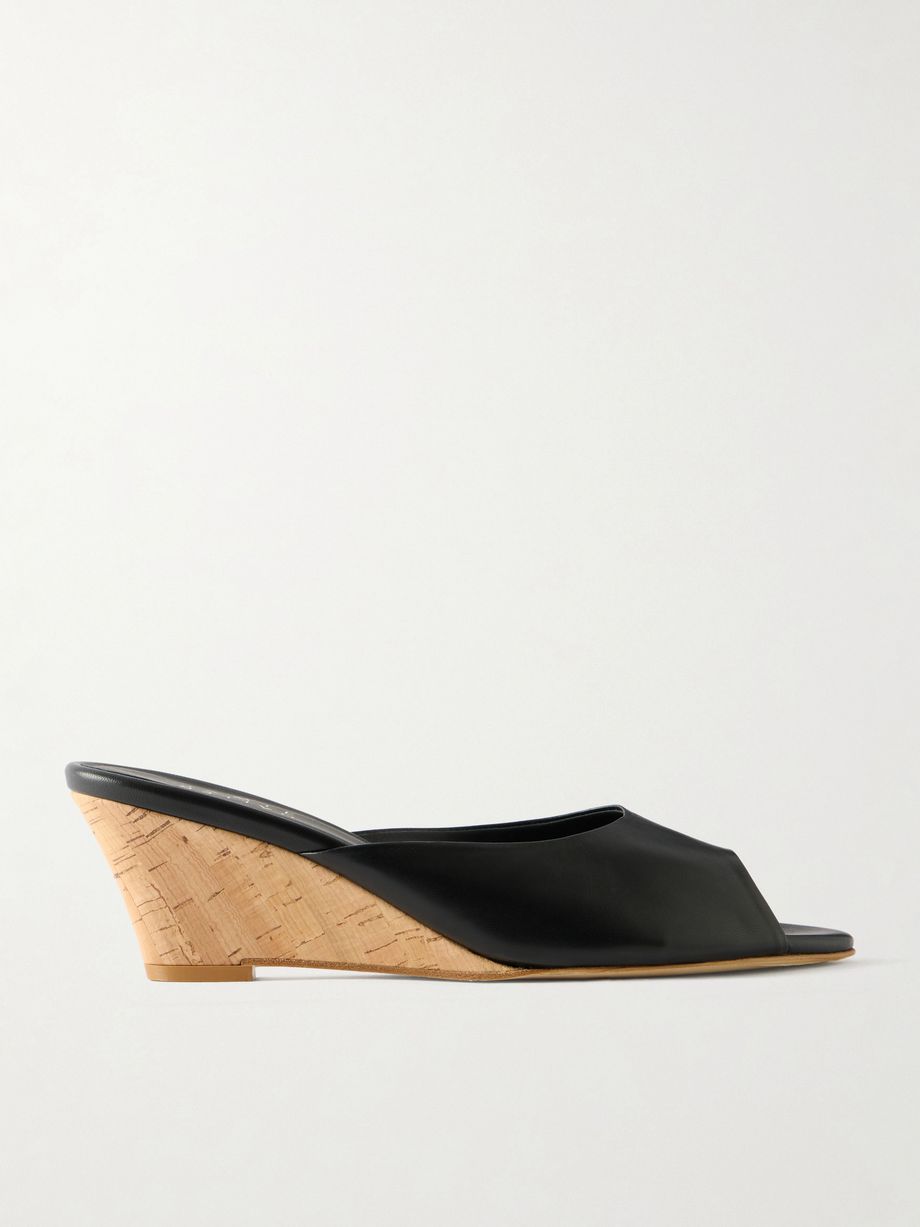 The Kit metallic leather mules