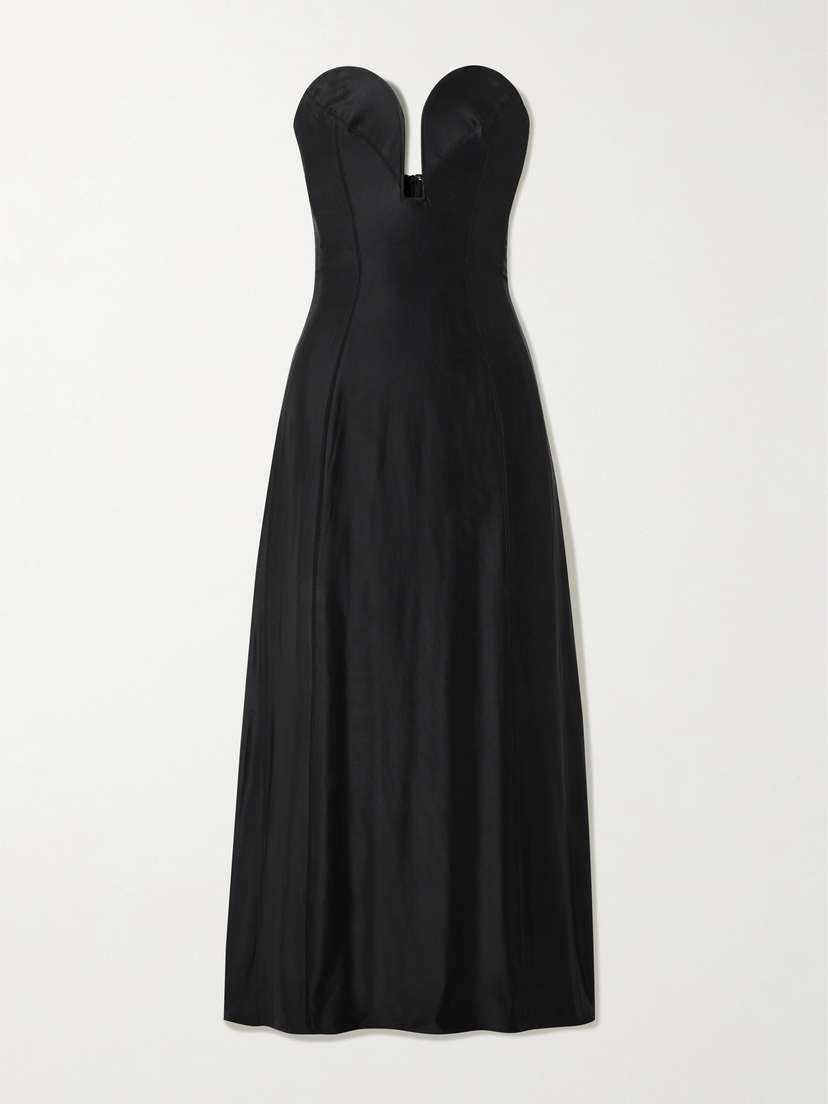 Rabanne Strapless Stretch-jersey Midi Dress