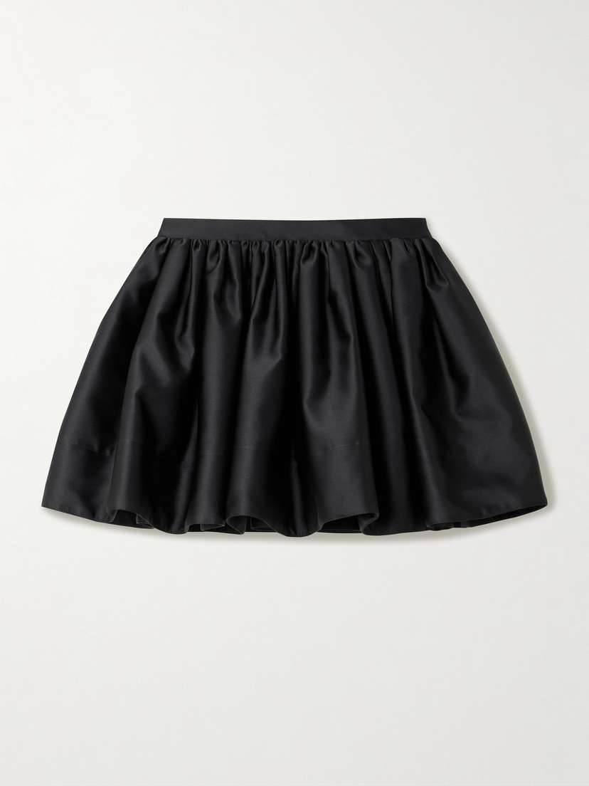 Rabanne Gathered Mikado Mini Skirt