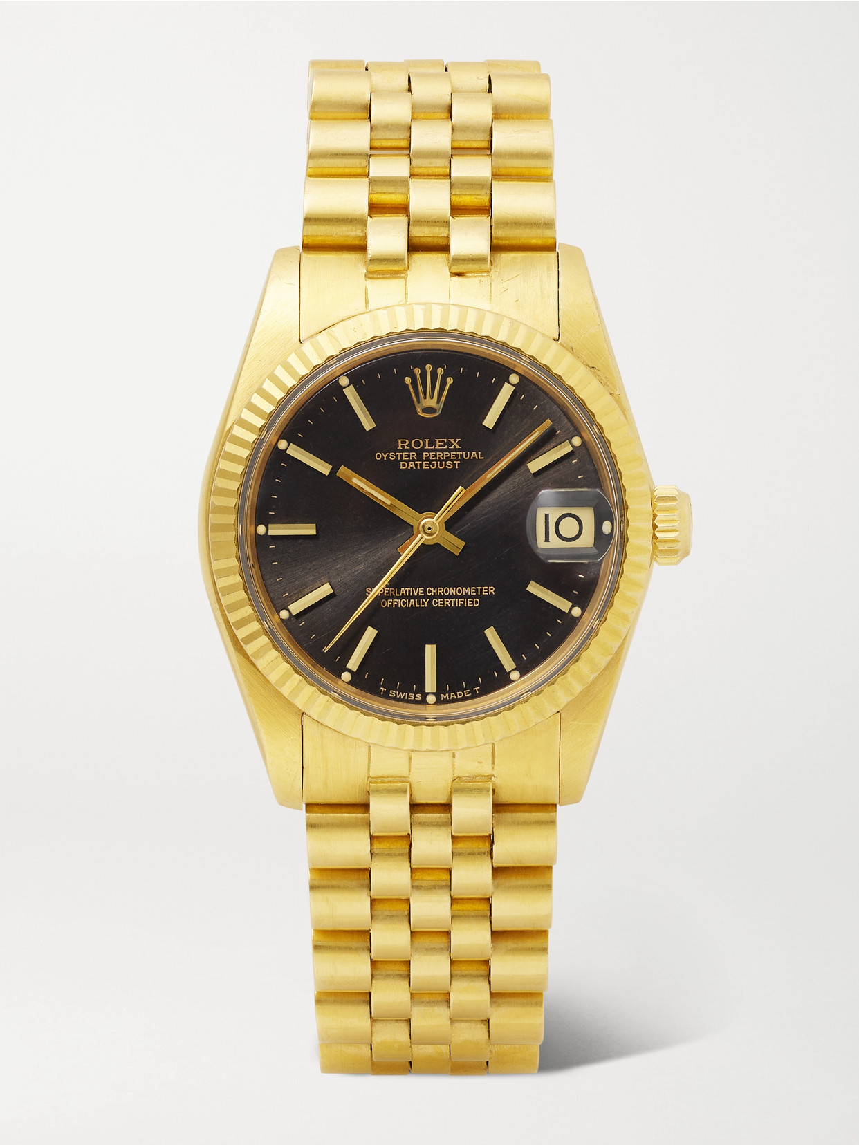 Wind Vintage 1979 Rolex Datejust 31mm 18-karat Gold Watch