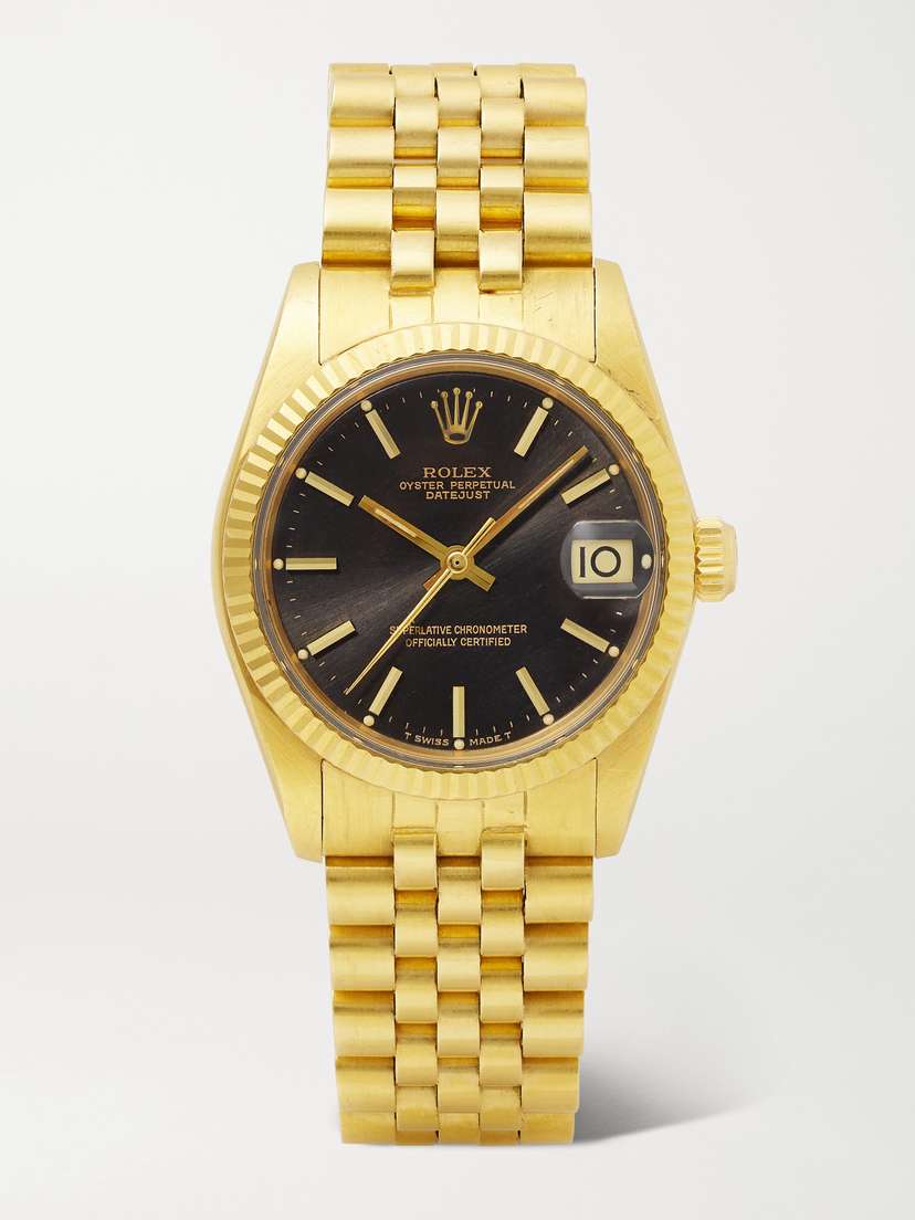 Wind Vintage Pre-owned 1979 Rolex Datejust 31mm 18-karat Gold Watch