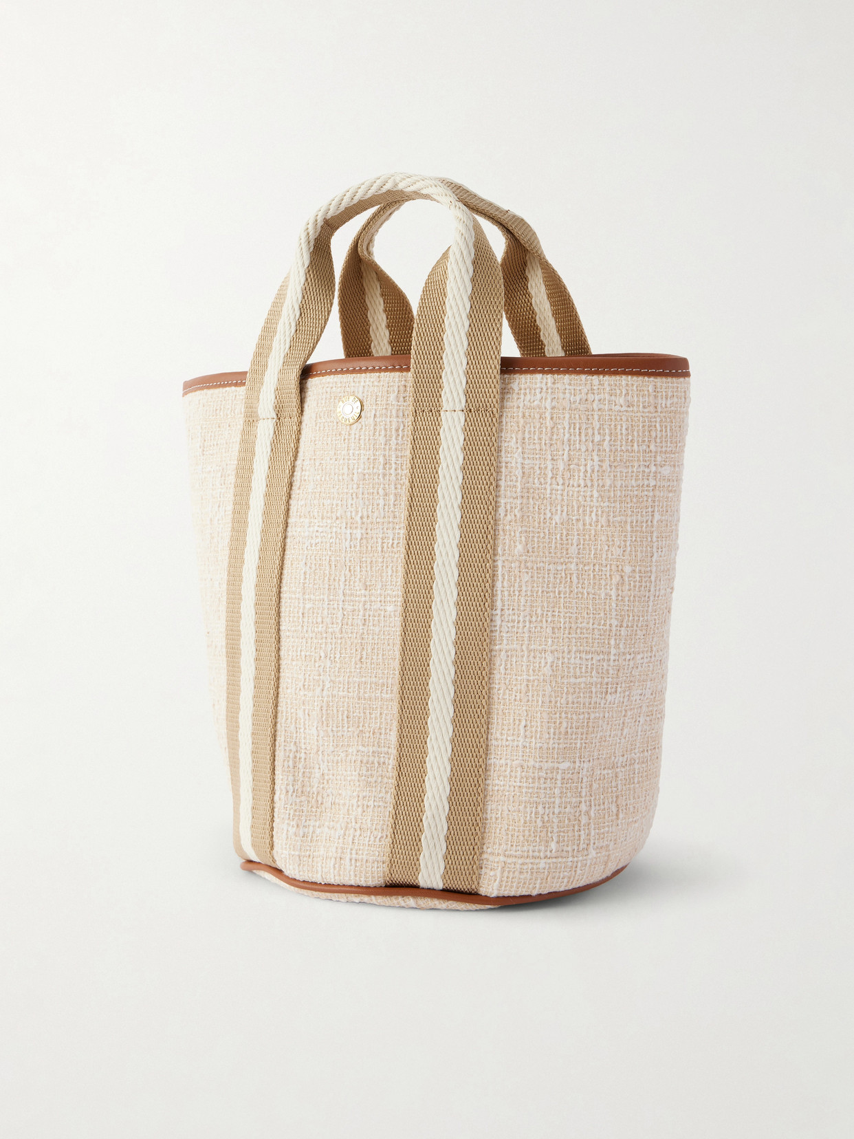 Cruise Small Leather-Trimmed Tweed Tote