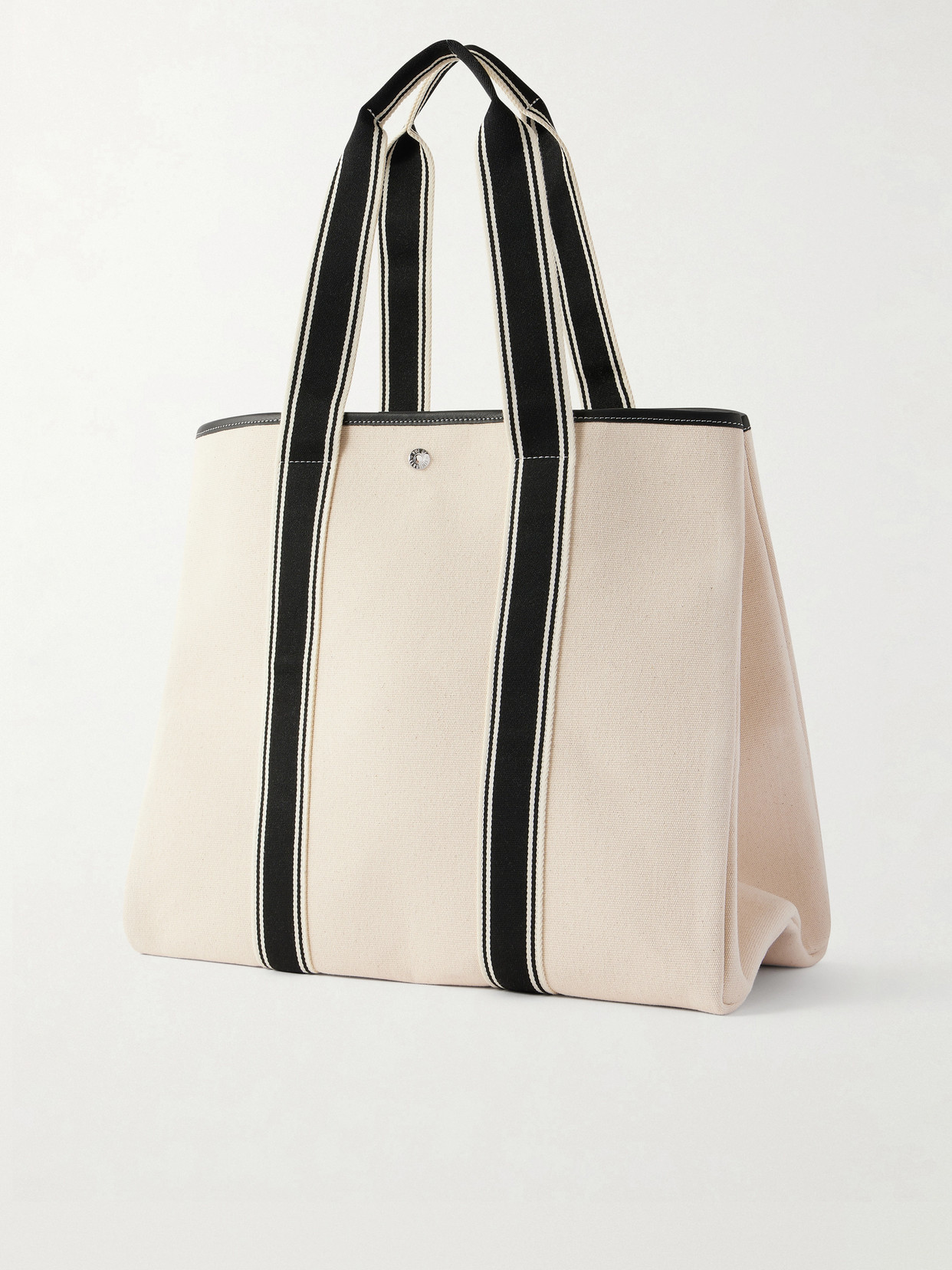 Traversée Large Leather-Trimmed Canvas Tote