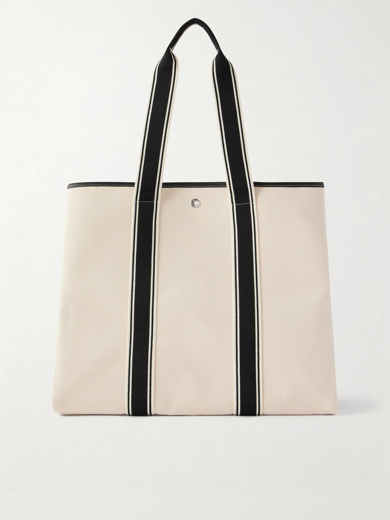 Traversée Large Leather-Trimmed Canvas Tote