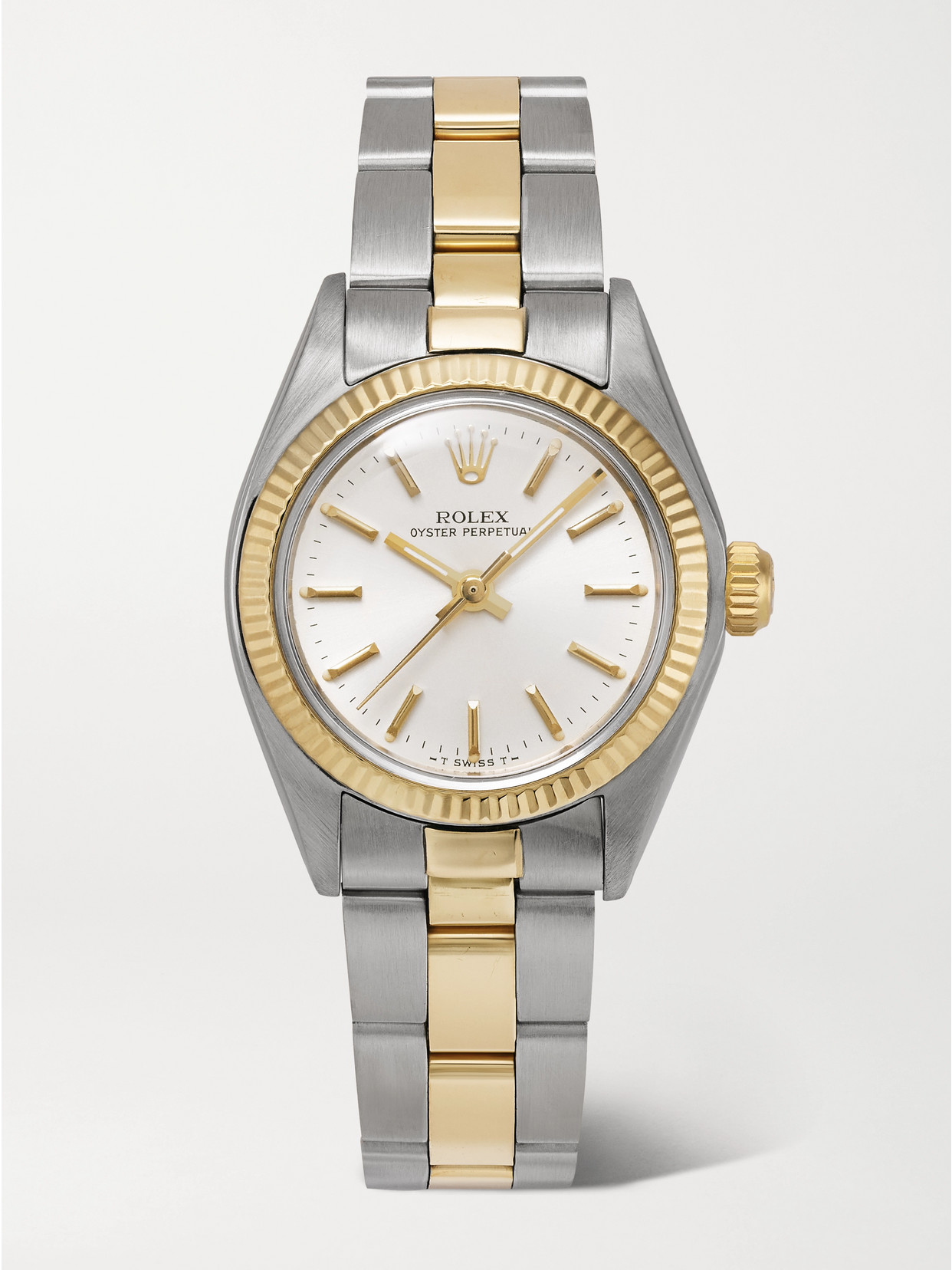 Stephanie Windsor Rolex Vintage 1978 Oyster Perpetual Automatic 26mm Stainless Steel And 18-karat Gold Watch