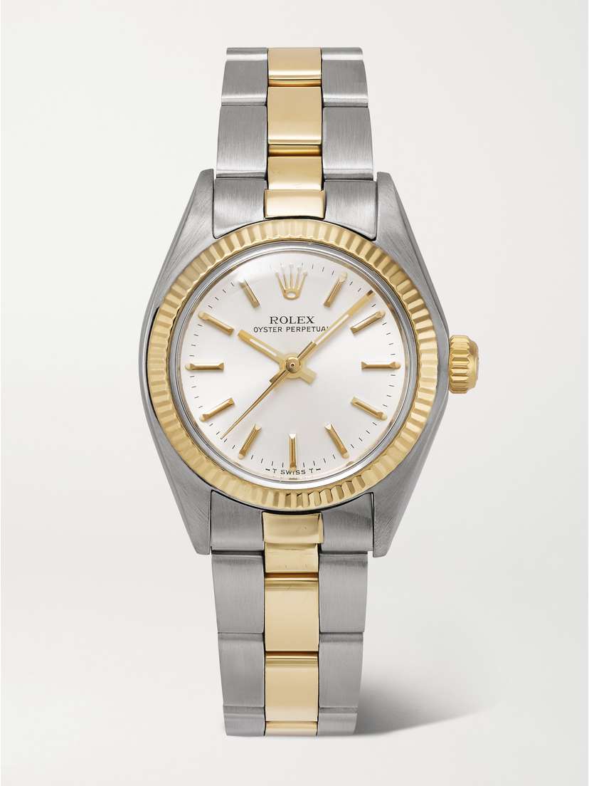 Stephanie Windsor Rolex Vintage 1978 Oyster Perpetual Automatic 26mm Stainless Steel And 18-karat Gold Watch