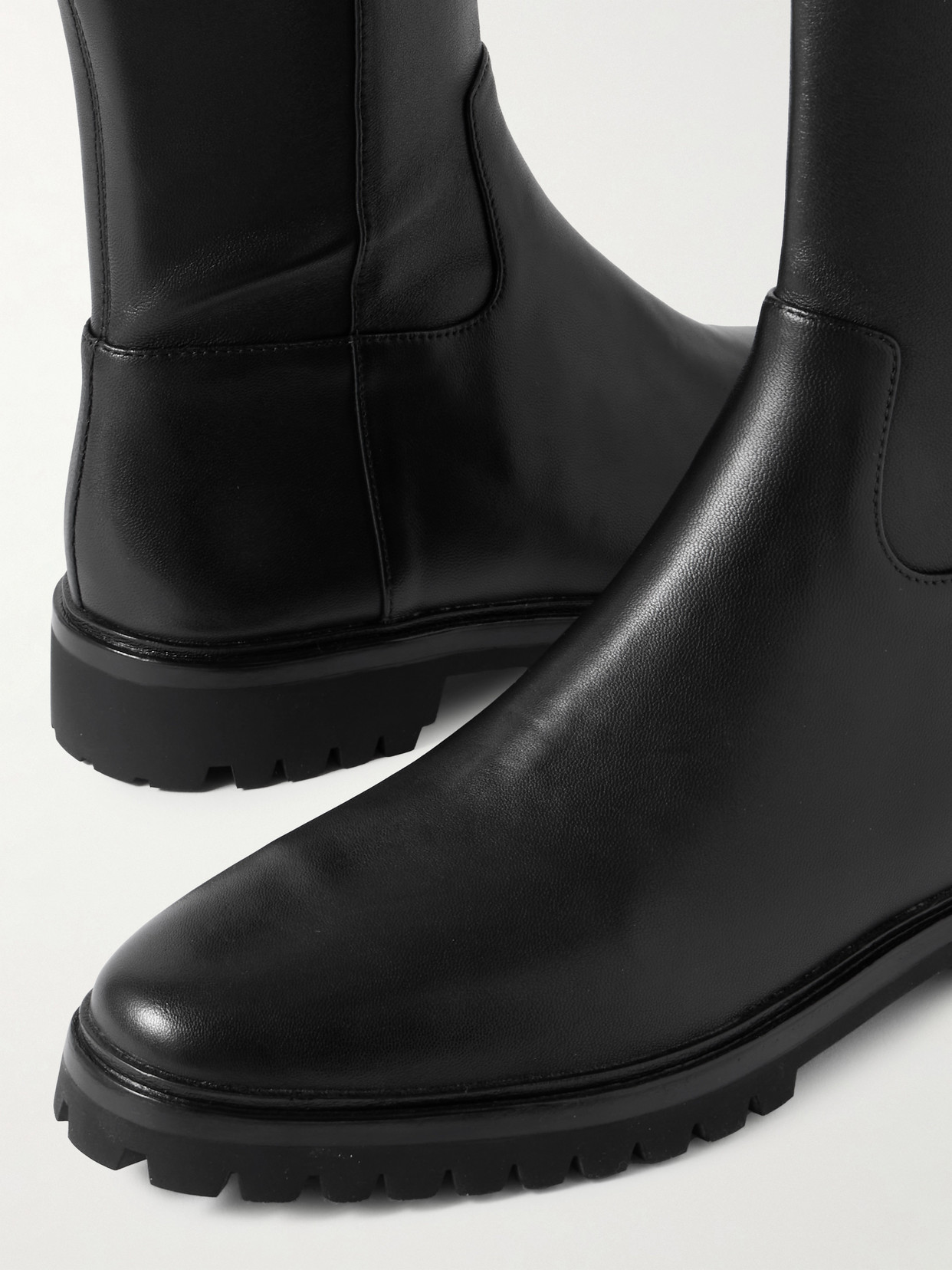 Danny Stretch-Leather Ankle Boots