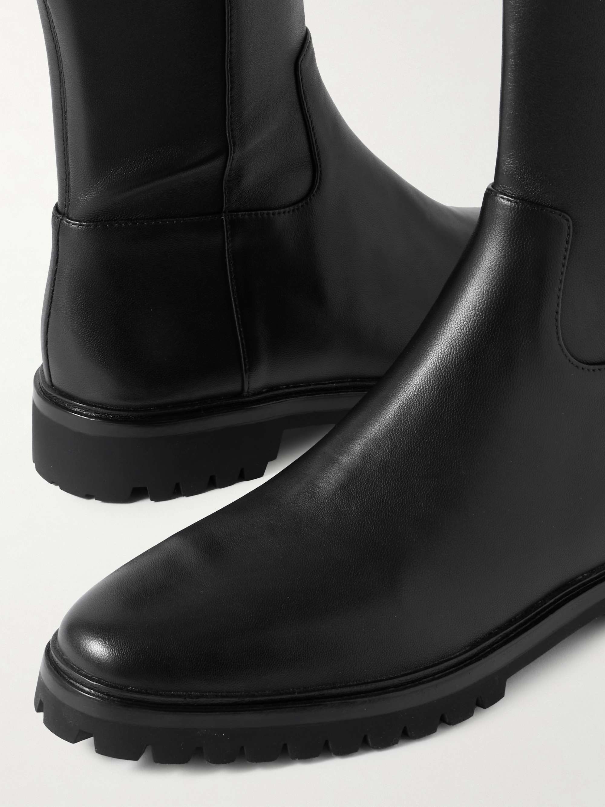 LOEFFLER RANDALL Danny stretch-leather ankle boots | NET-A-PORTER