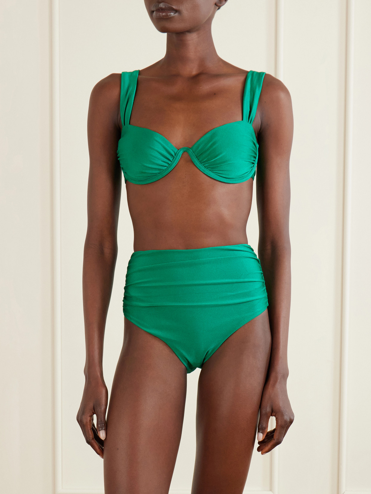Simkhai Anniston Bikini Top Kelly Green