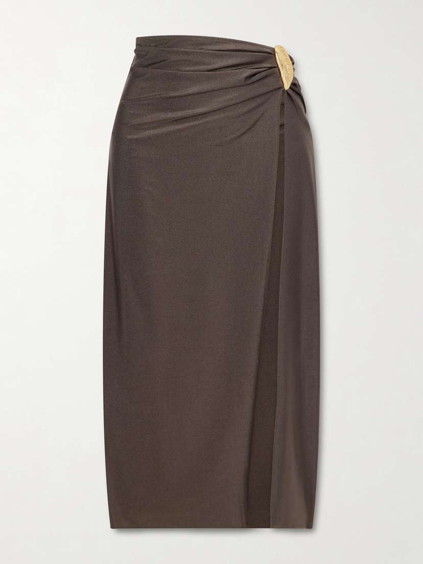 Simkhai Eiana Stretch Satin-jersey Coverup