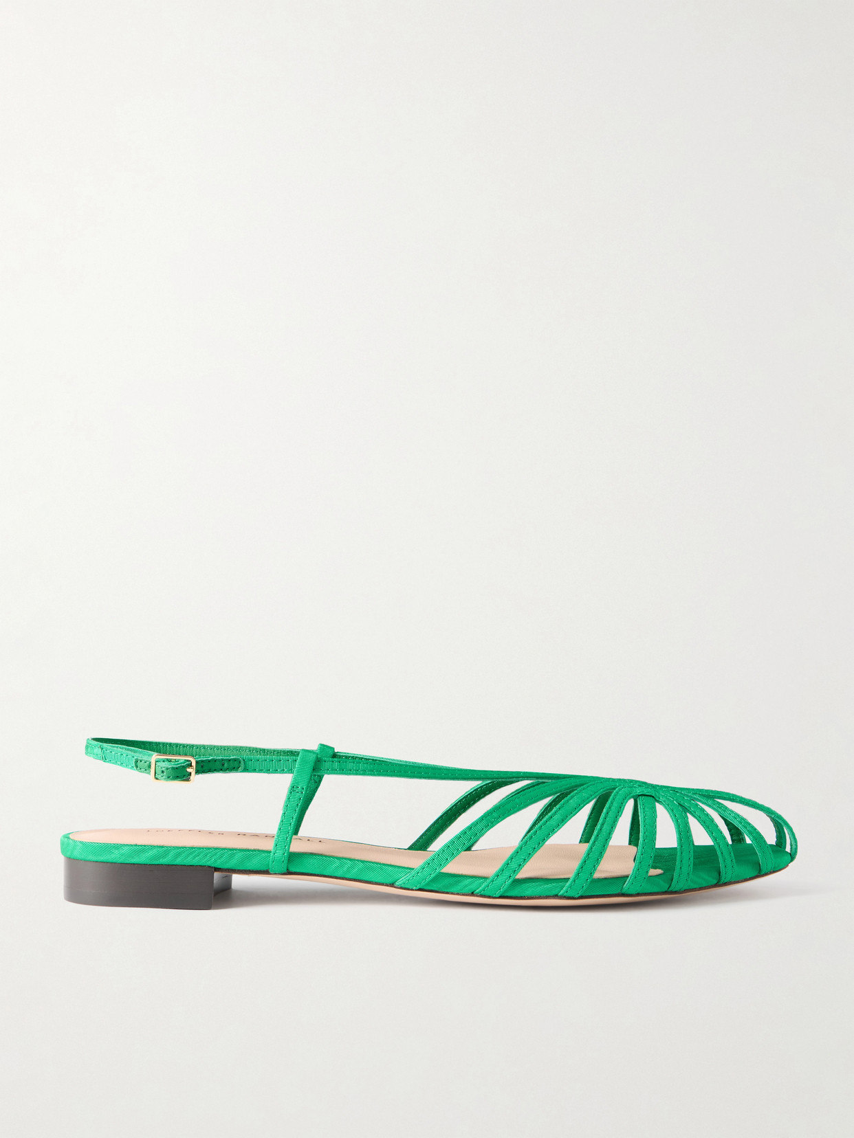 Loeffler Randall Devon Moire Slingback Sandals In Green