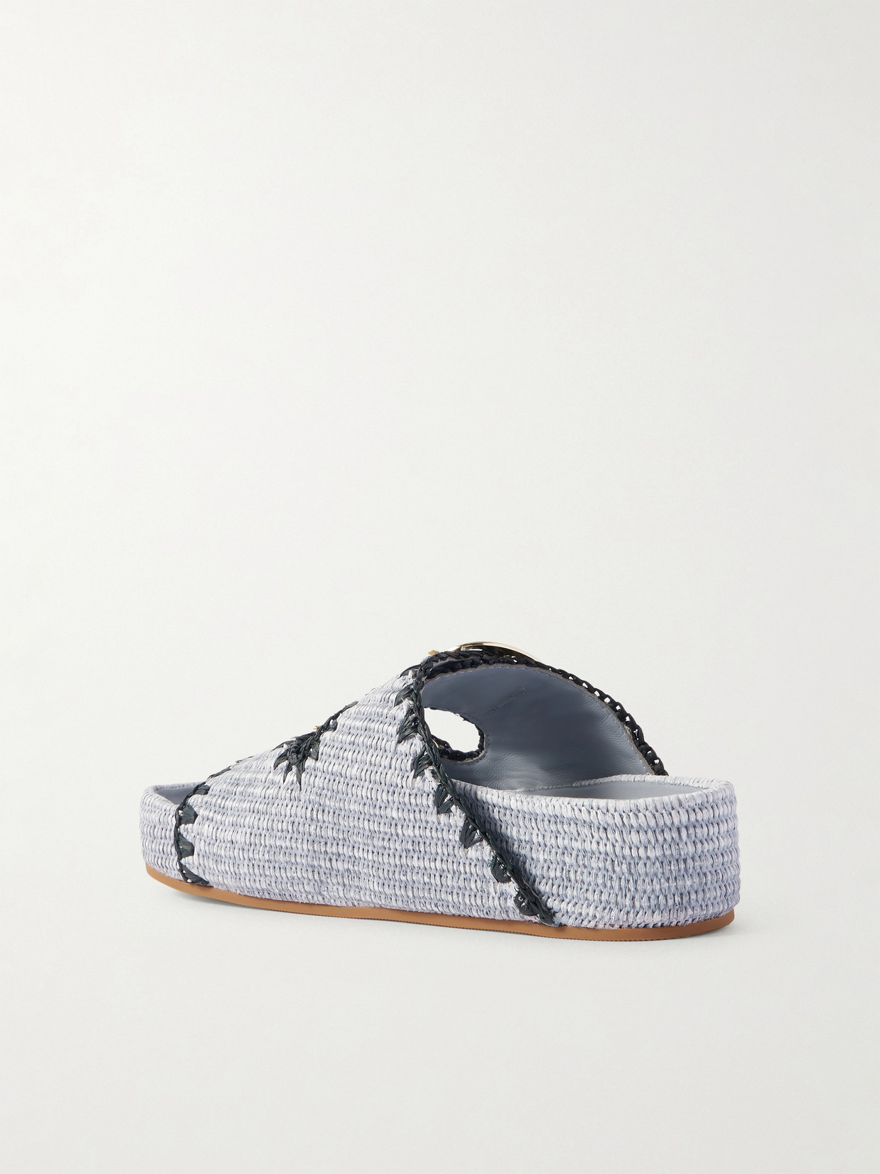 Loeffler Randall Women's Theo 40mm Cotton-blend Platform Sandals In Blue