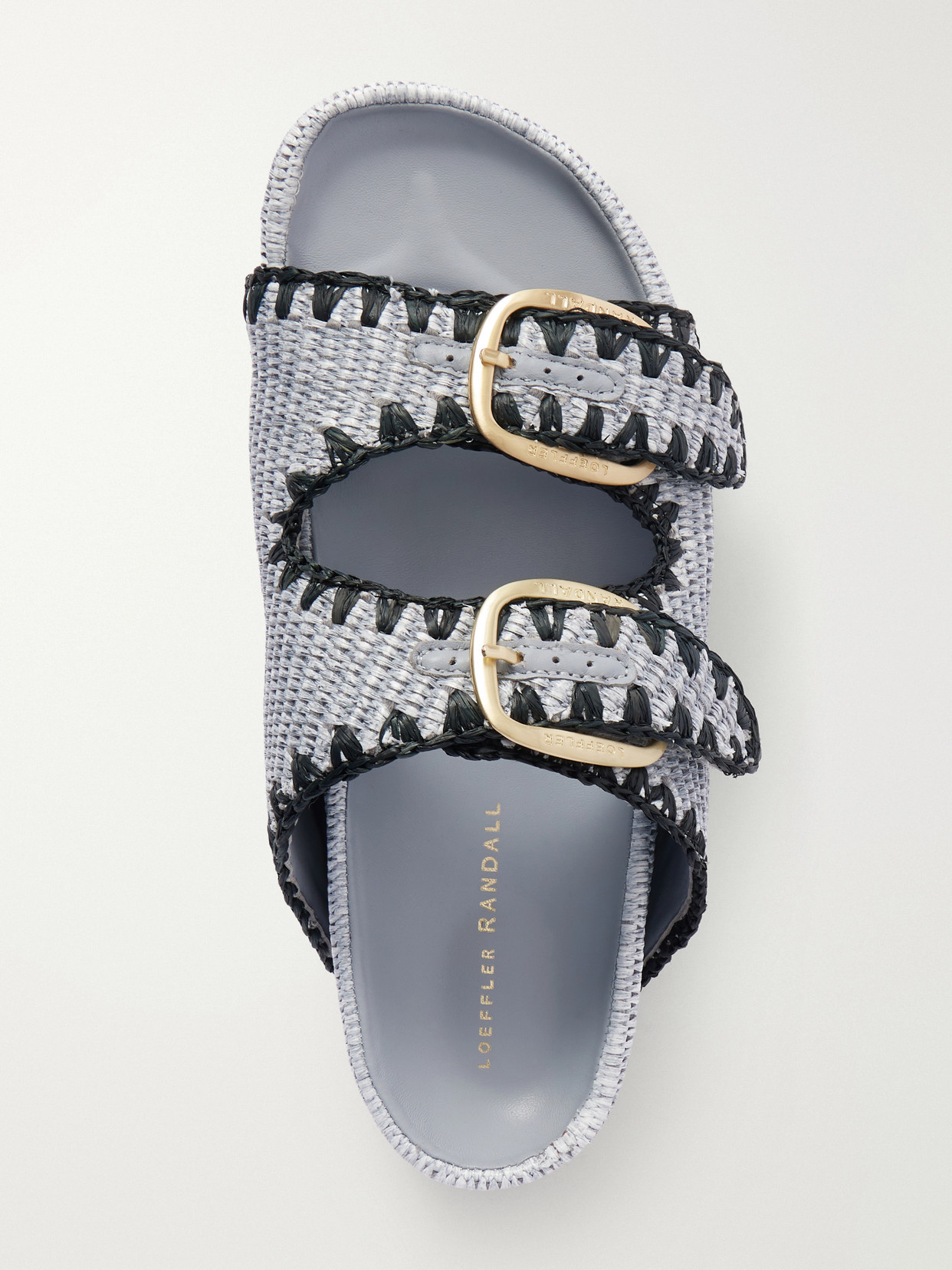 Loeffler Randall Women's Theo 40mm Cotton-blend Platform Sandals In Blue