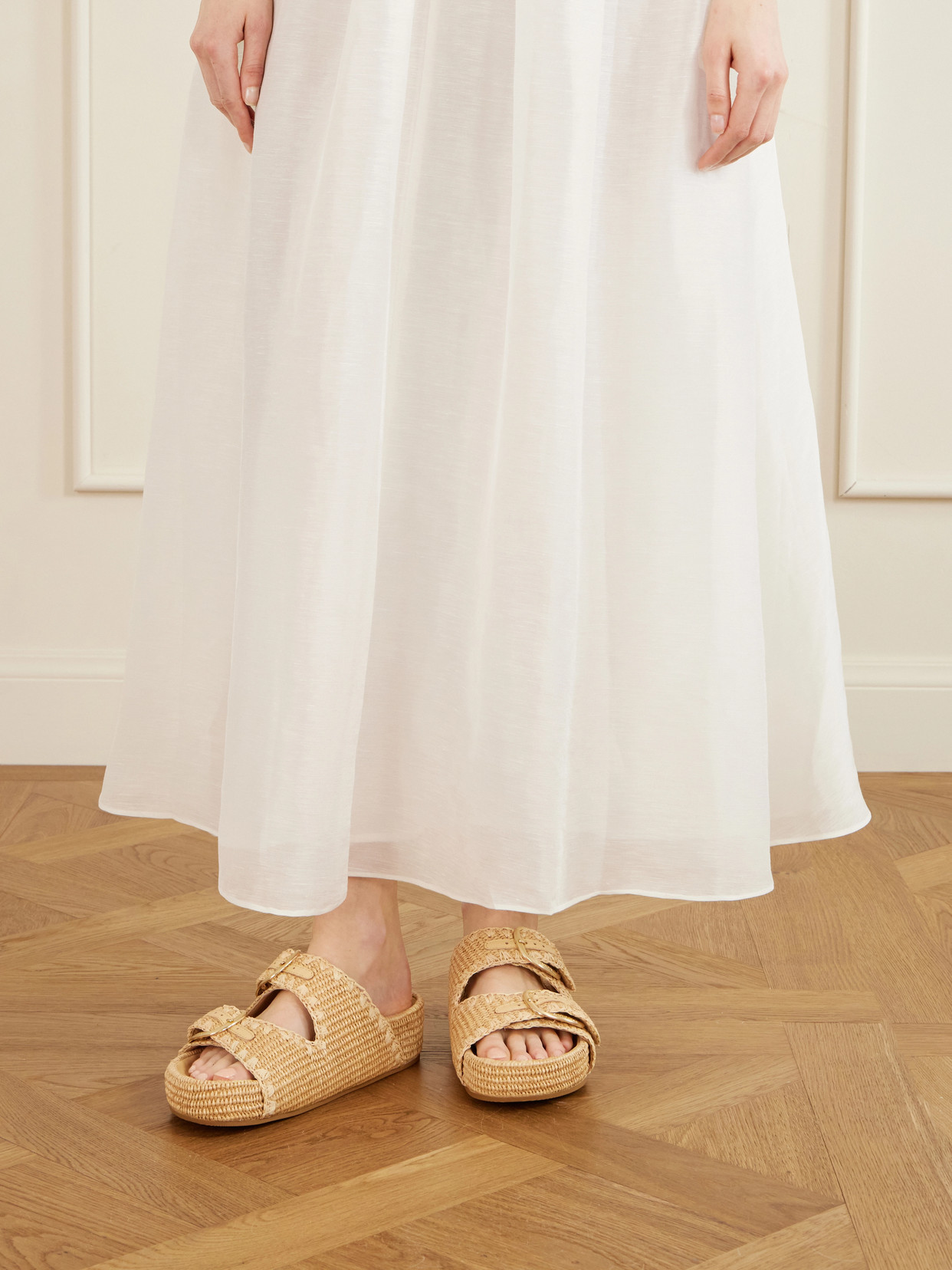 Nico Raffia Sandals
