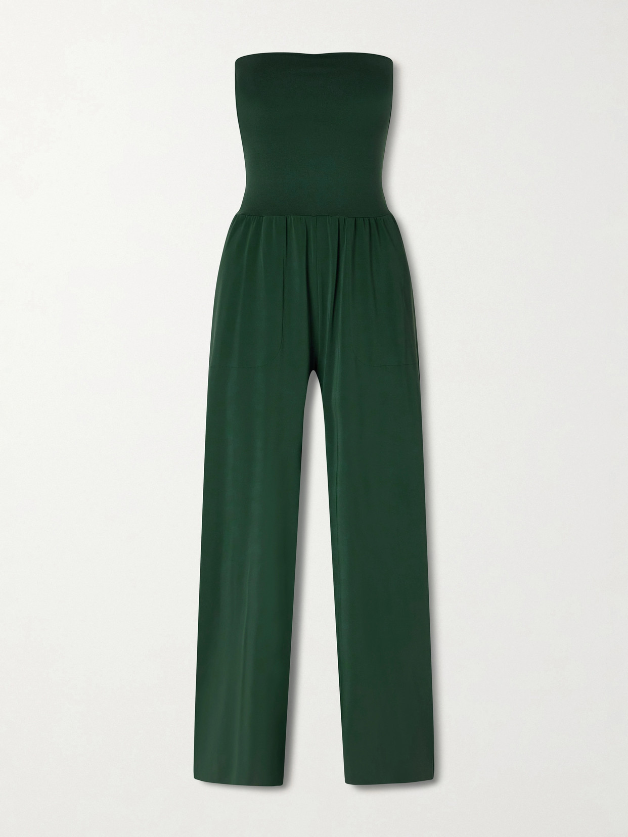 Eres Les Essentiels Dao Convertible Stretch-jersey Jumpsuit In Green