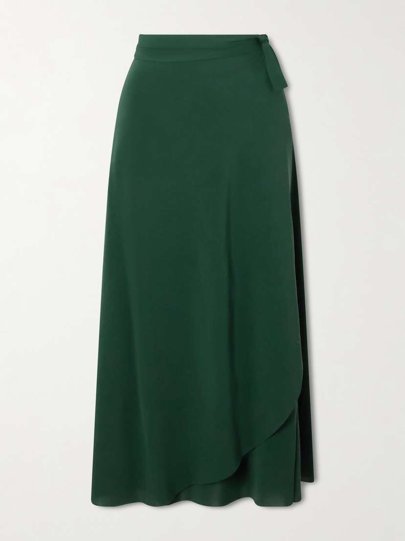 Eres Julieta Stretch-jersey Wrap Midi Skirt