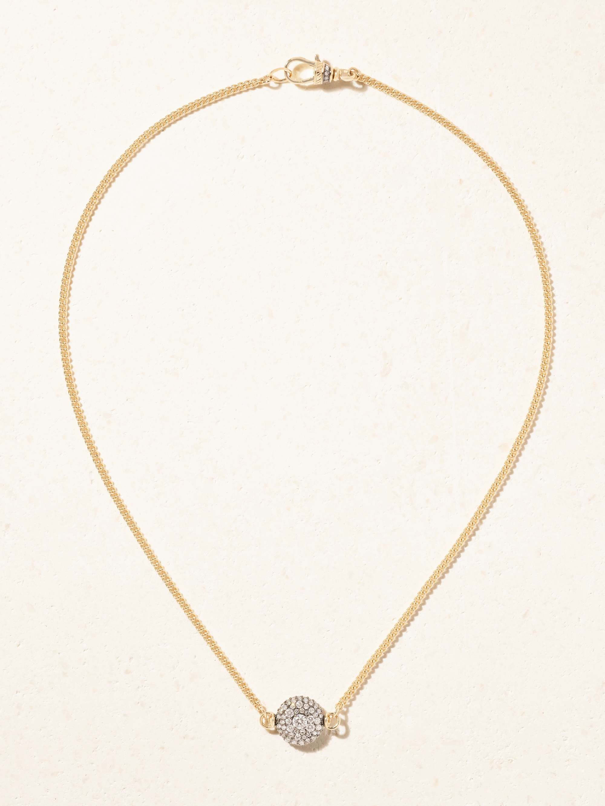 LUCY DELIUS Baby Pocket Watch 14-karat gold diamond necklace | NET