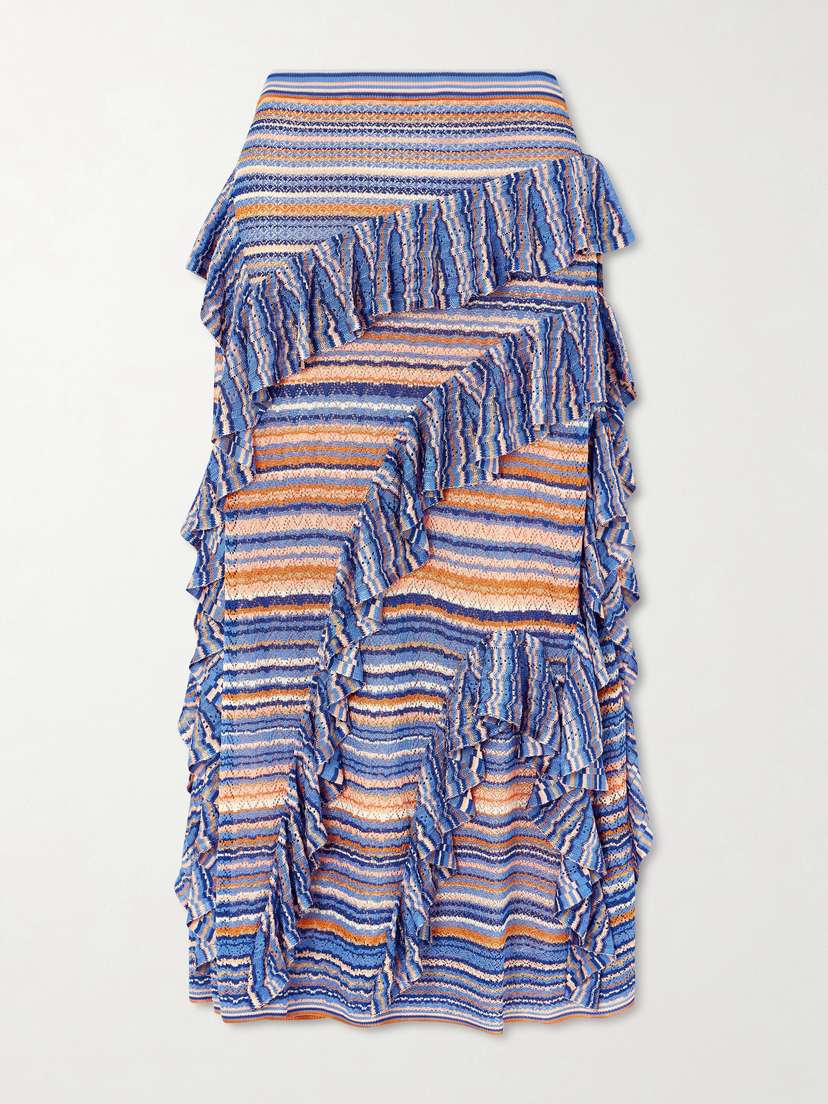 Ulla Johnson Delila Ruffle Knit Skirt