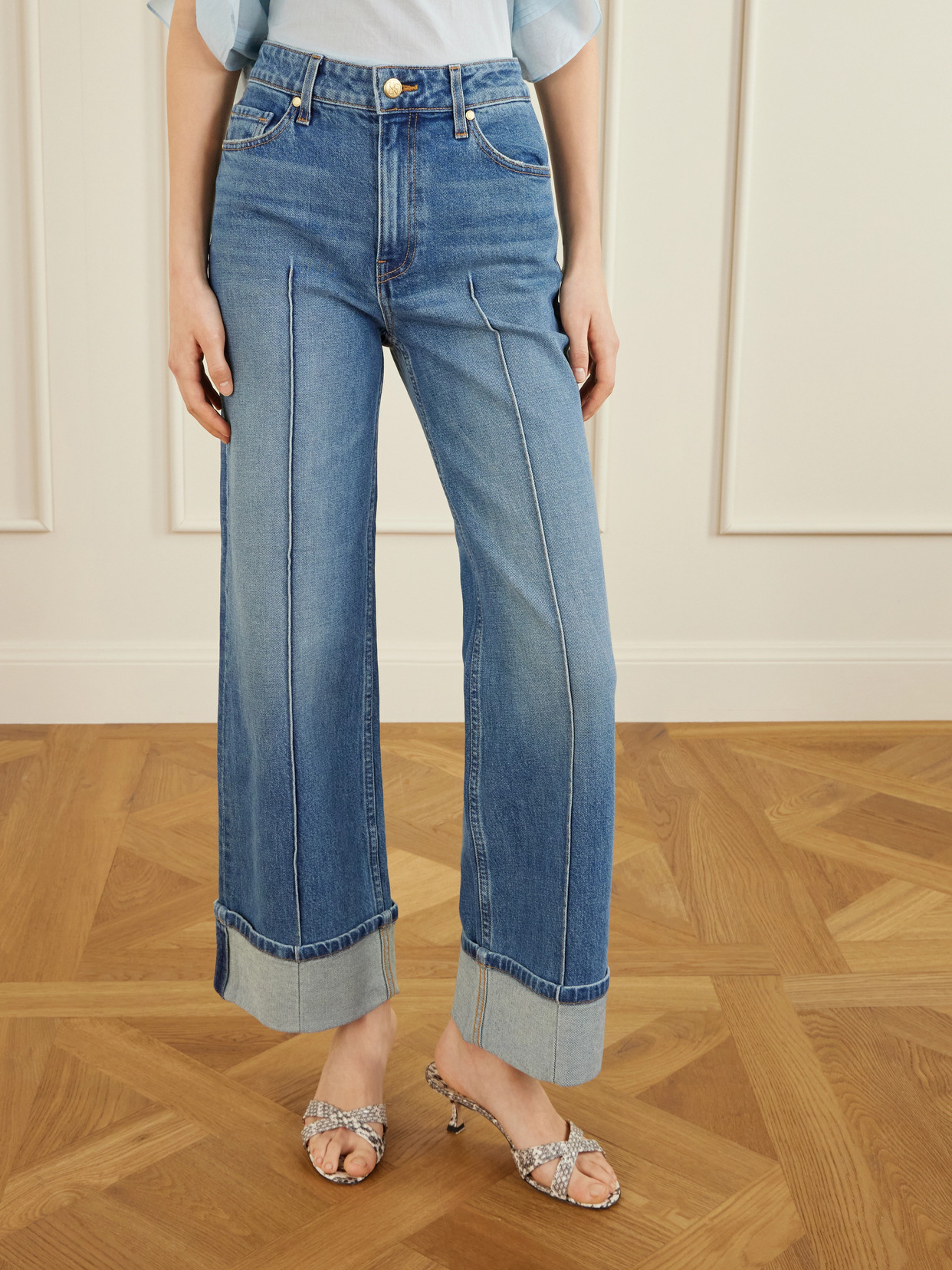 Genevieve Wide-Leg Jeans