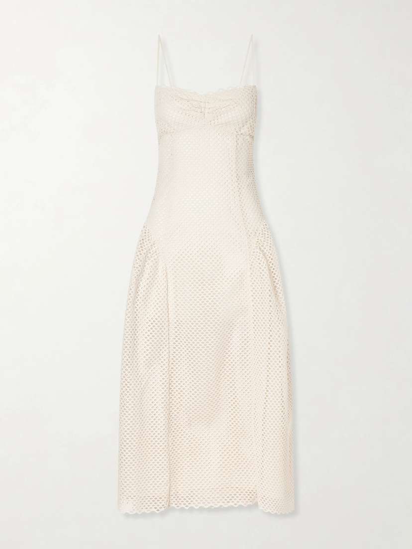 Ulla Johnson Isotta Eyelet-embellished Cotton Midi Dress