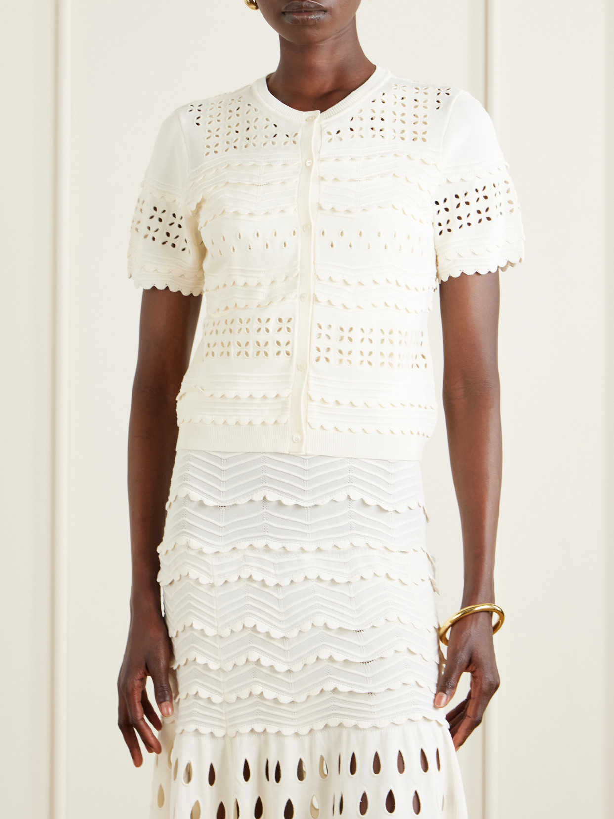 Abriana Eyelet-Embellished Shirt