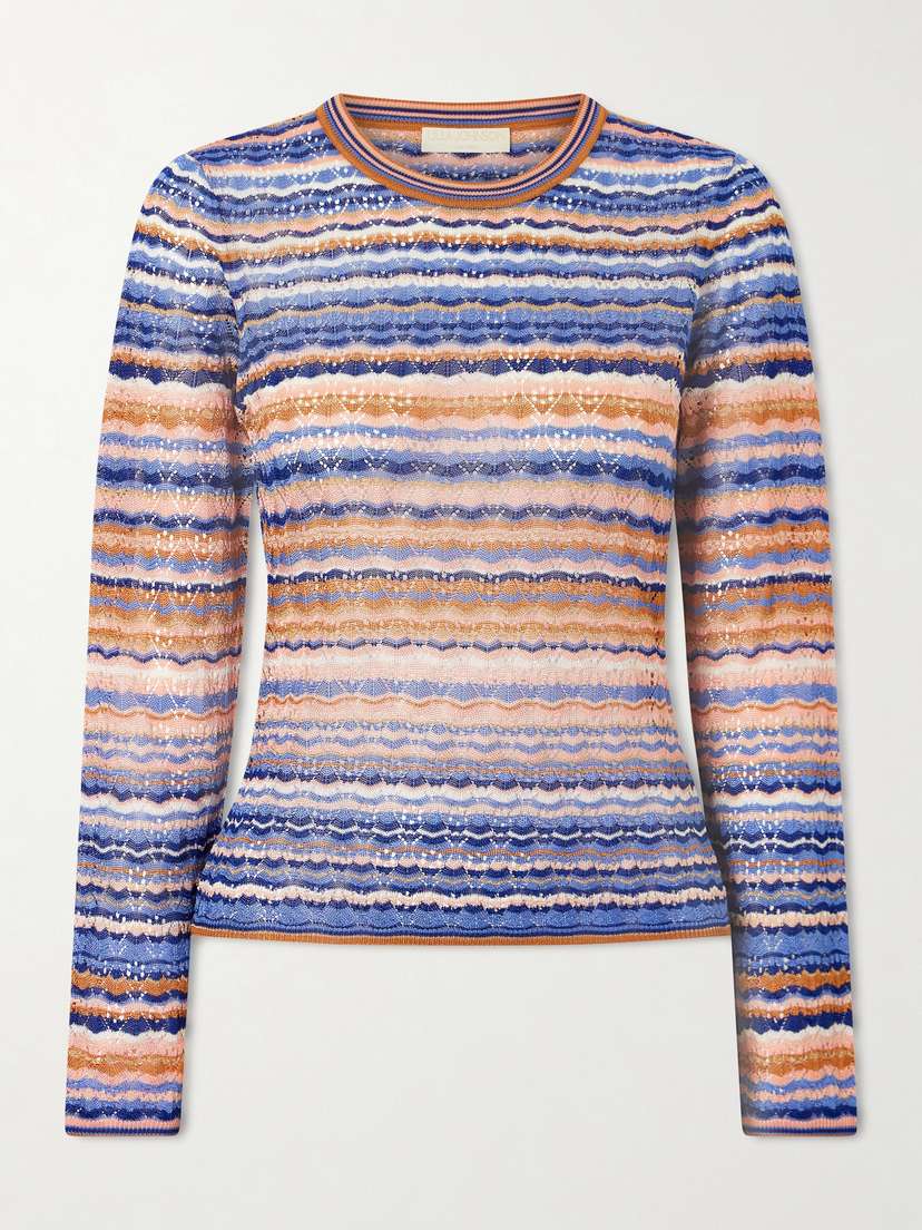 Ulla Johnson Lunaire Striped Knitted Sweater