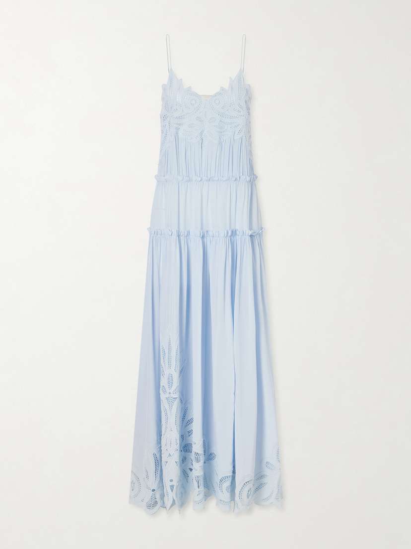 Ulla Johnson Filippa Lace-trimmed Silk Gown