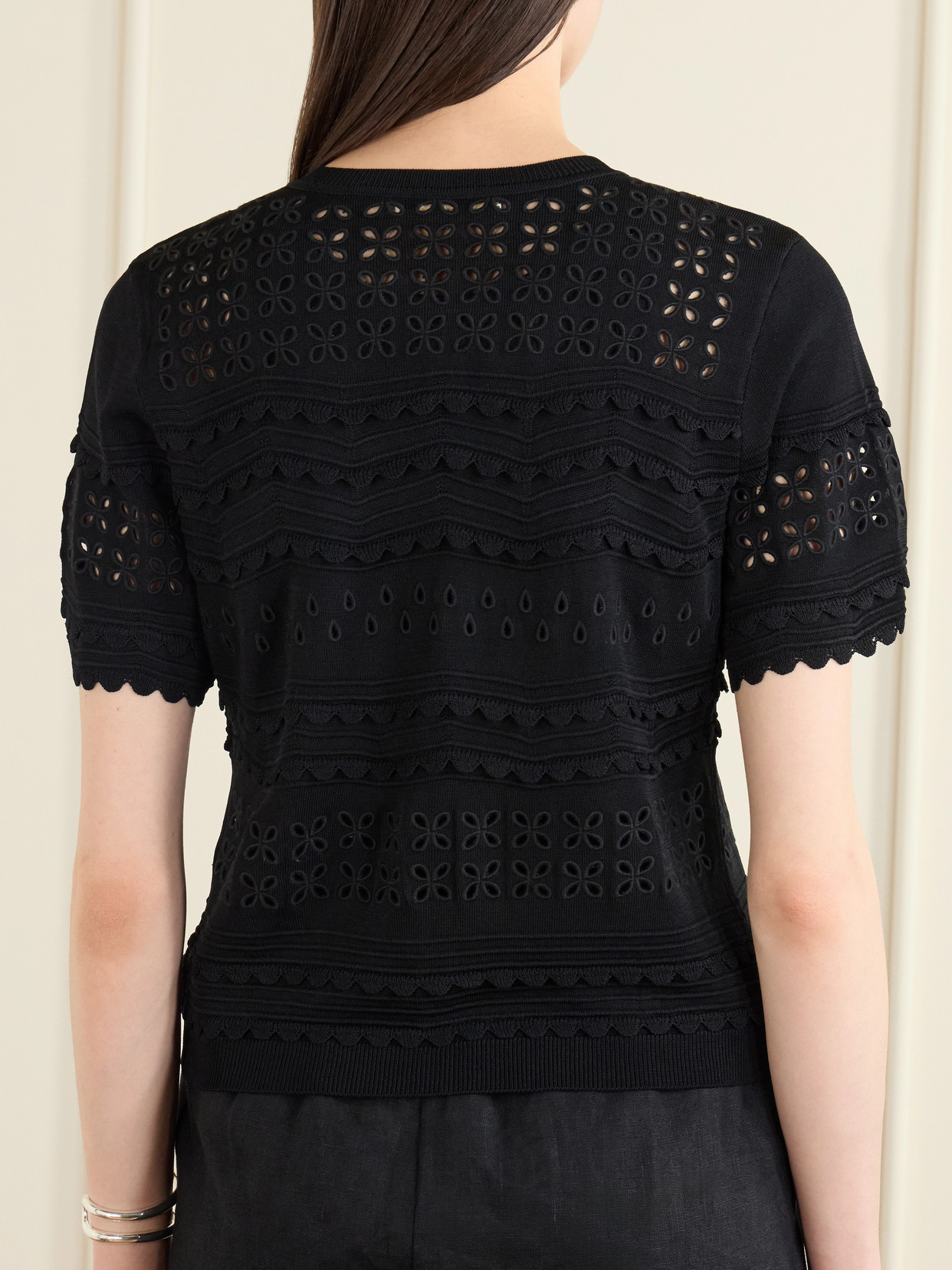 Abriana Eyelet-Embellished Shirt
