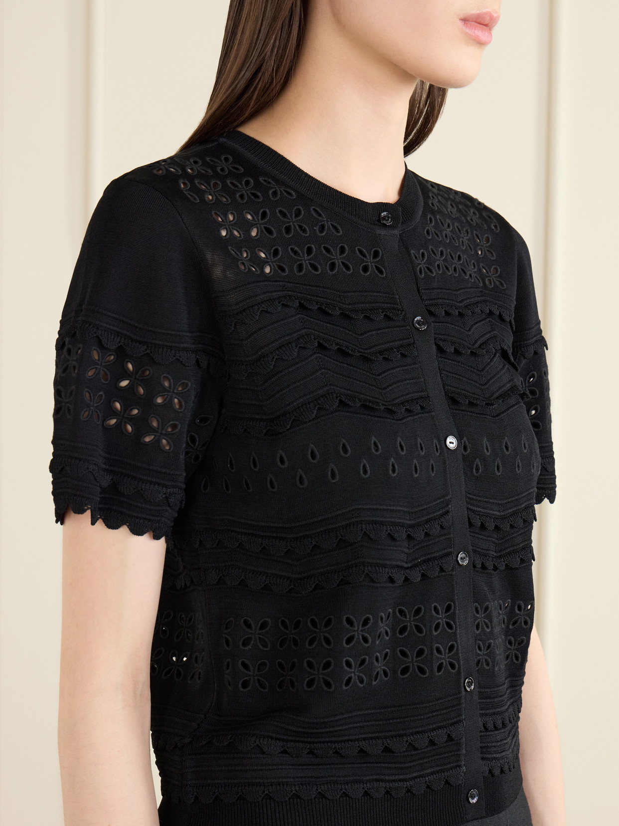 Abriana Eyelet-Embellished Shirt